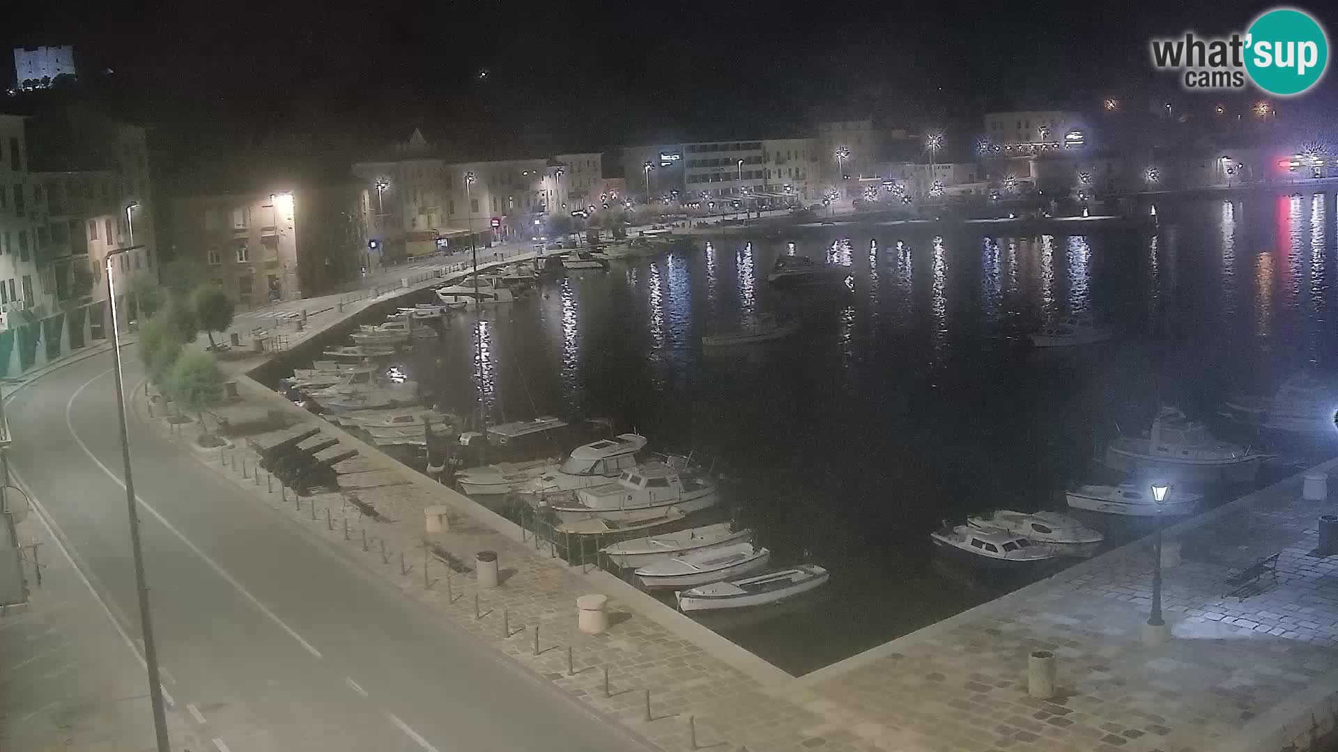 Kamera u živo Senj – Panoramski pogled na senjsku rivu