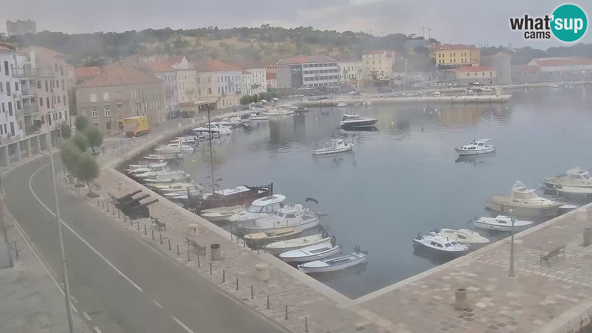 Webcam Senj – Panoramablick auf die Riva Senj