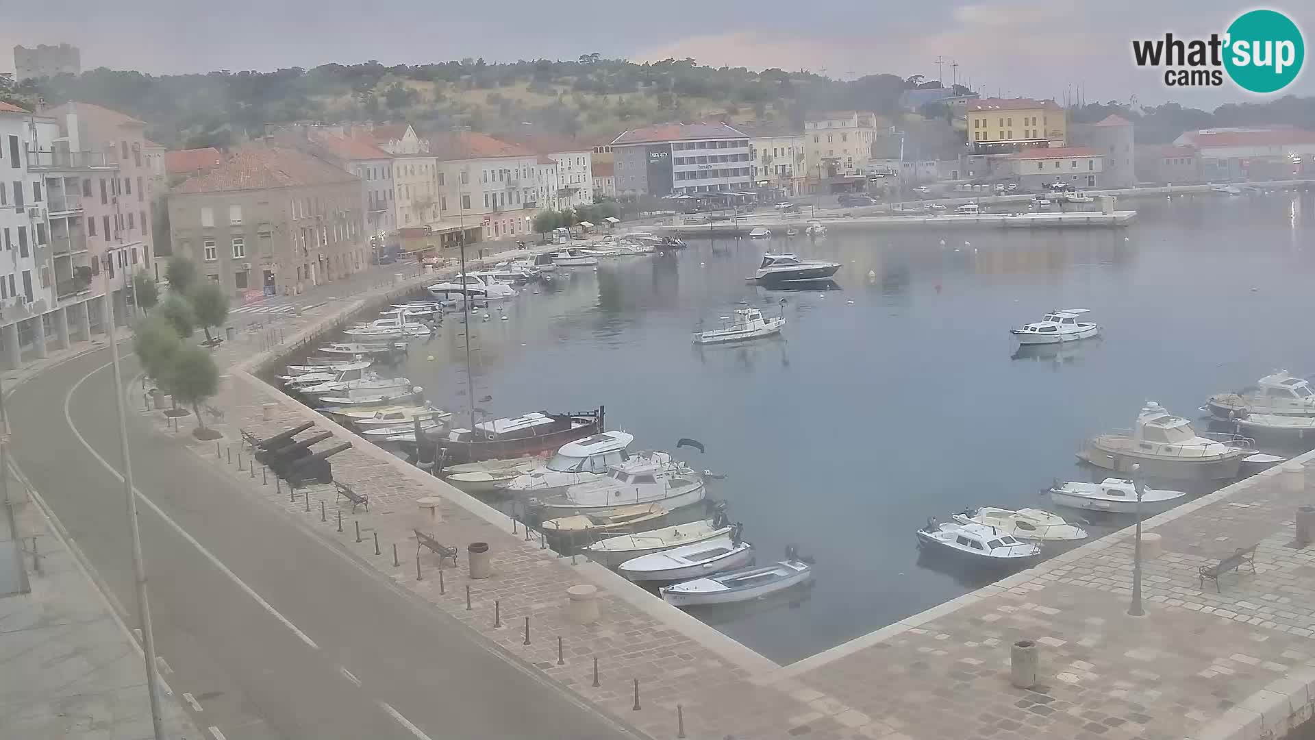 Webcam Senj – Panoramablick auf die Riva Senj