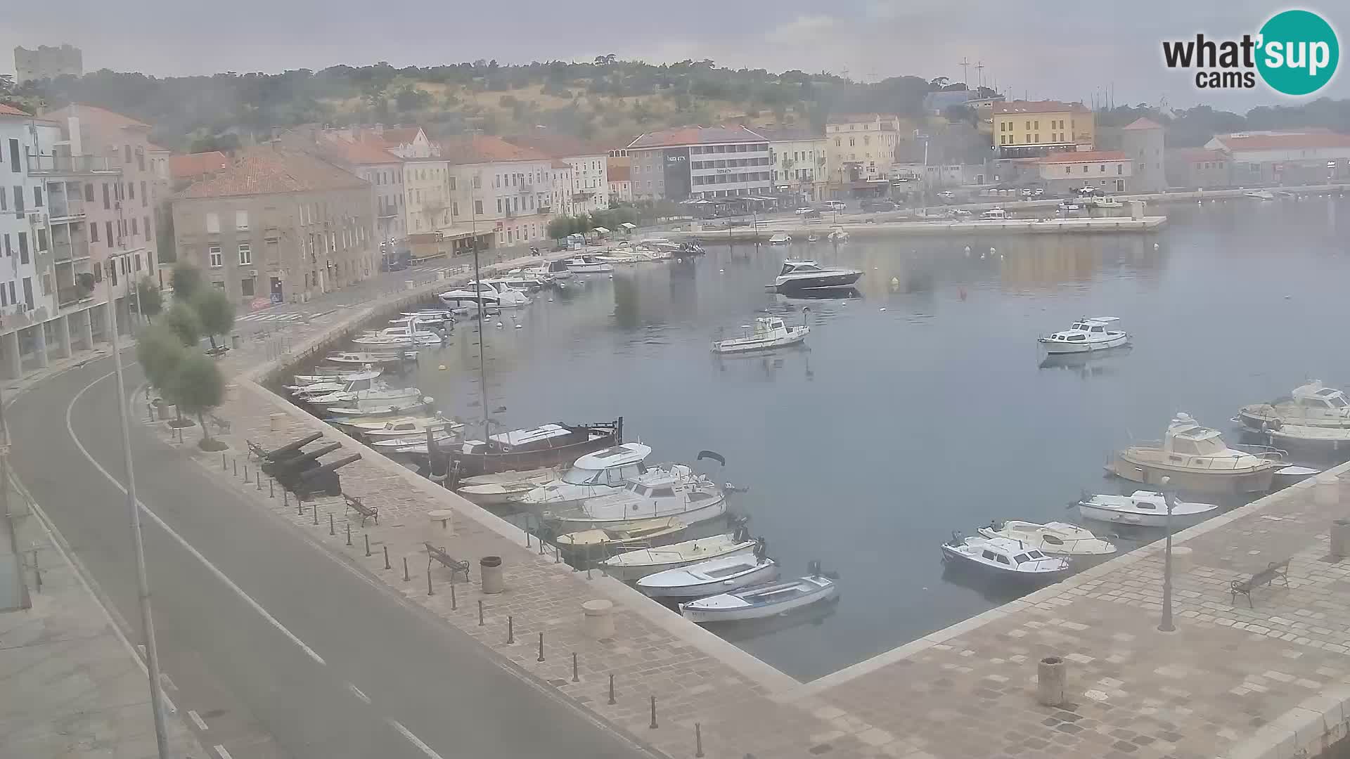 Webcam Senj – Panoramablick auf die Riva Senj
