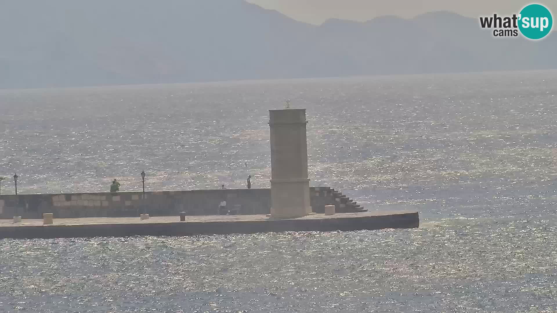 Webcam Senj – Panoramablick auf die Riva Senj
