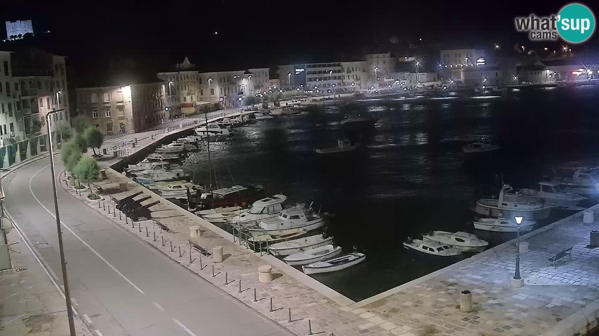 Webcam Senj – Panoramablick auf die Riva Senj