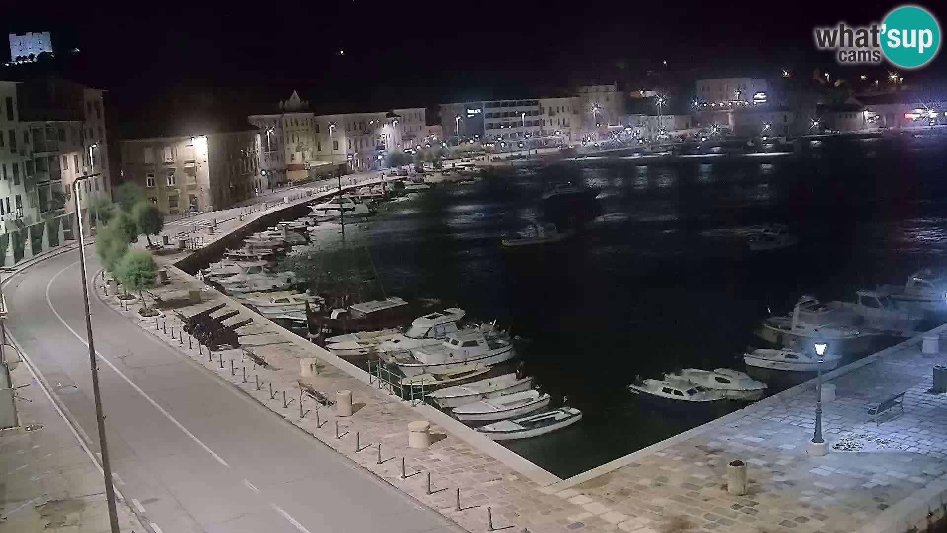 Livecam Senj – Vue panoramique de Senj riva