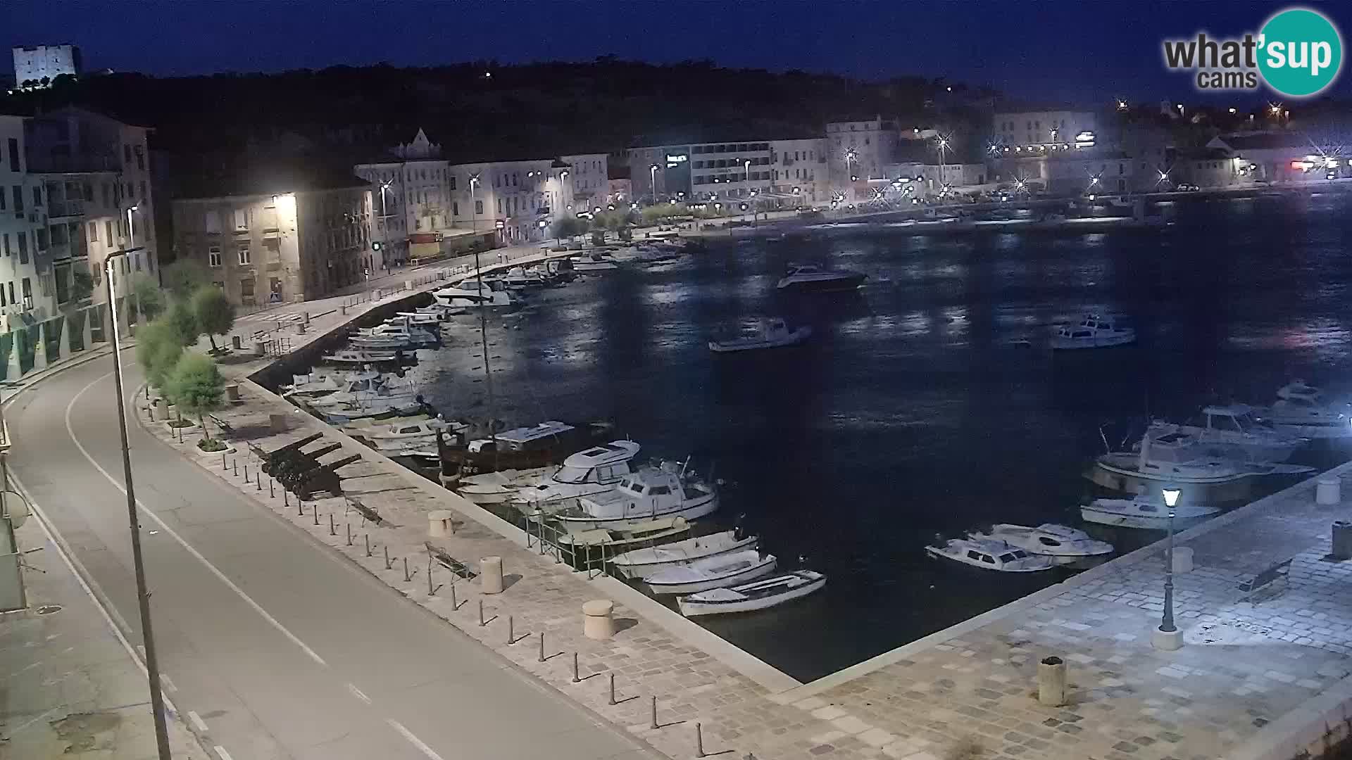 Webcam Senj – Panoramablick auf die Riva Senj