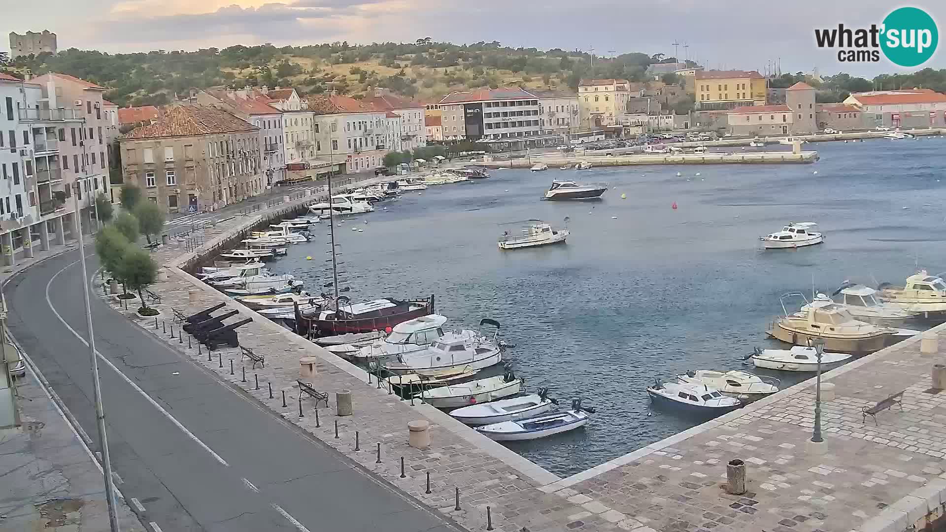 Livecam Senj – Vue panoramique de Senj riva