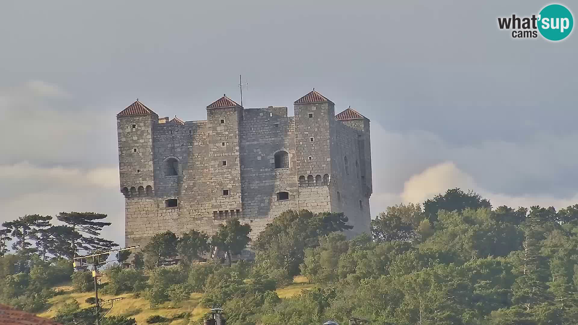 Livecam Senj – Vue panoramique de Senj riva