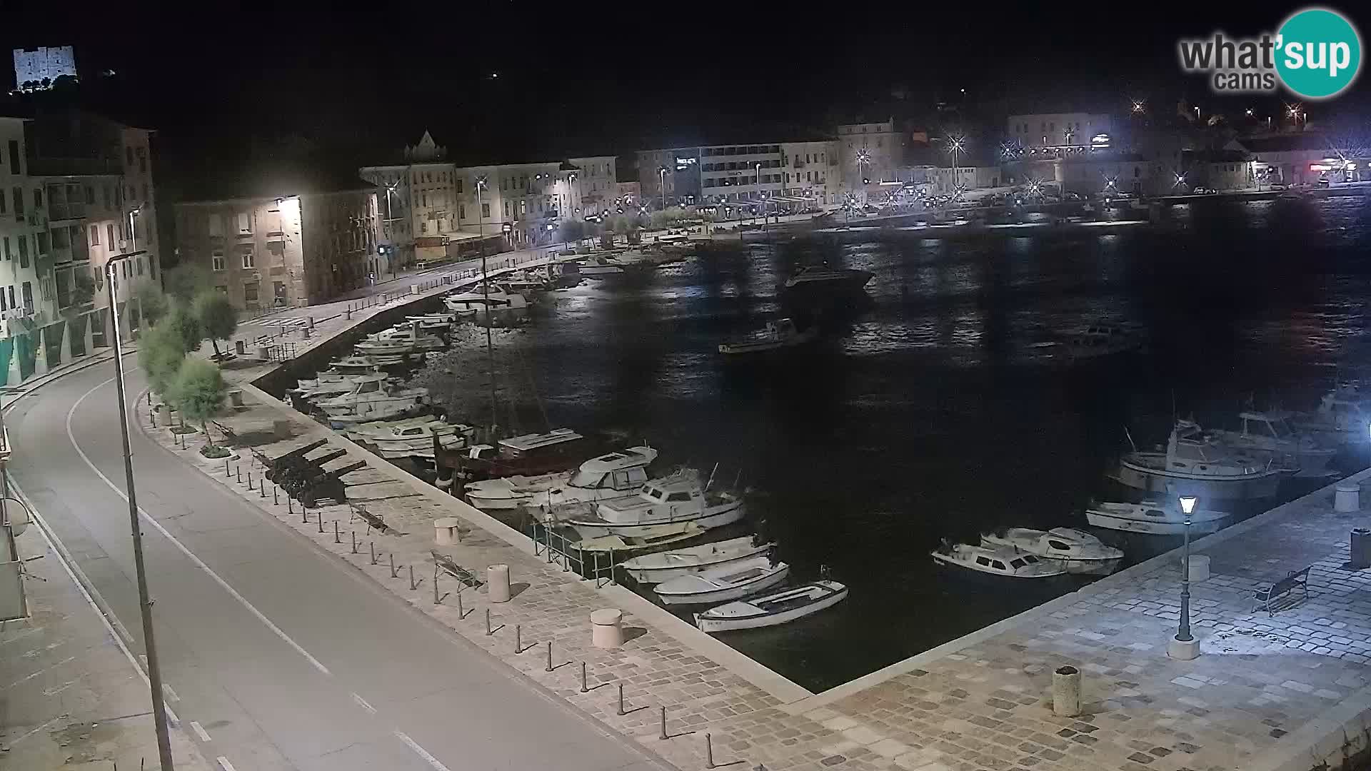 Kamera u živo Senj – Panoramski pogled na senjsku rivu