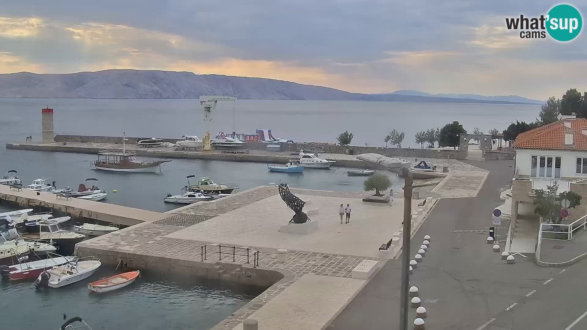Webcam Segna – Panorama dell’lungomare di Senj
