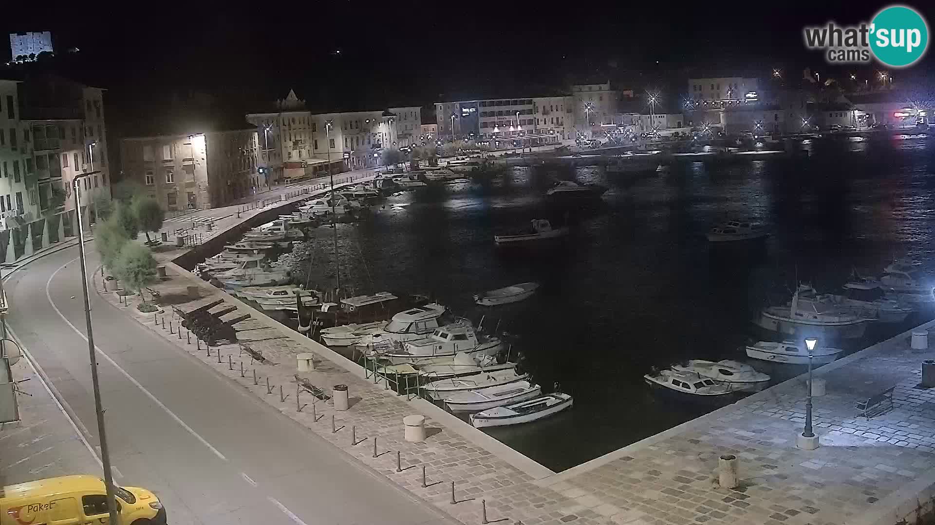 Webcam Senj – Panoramablick auf die Riva Senj