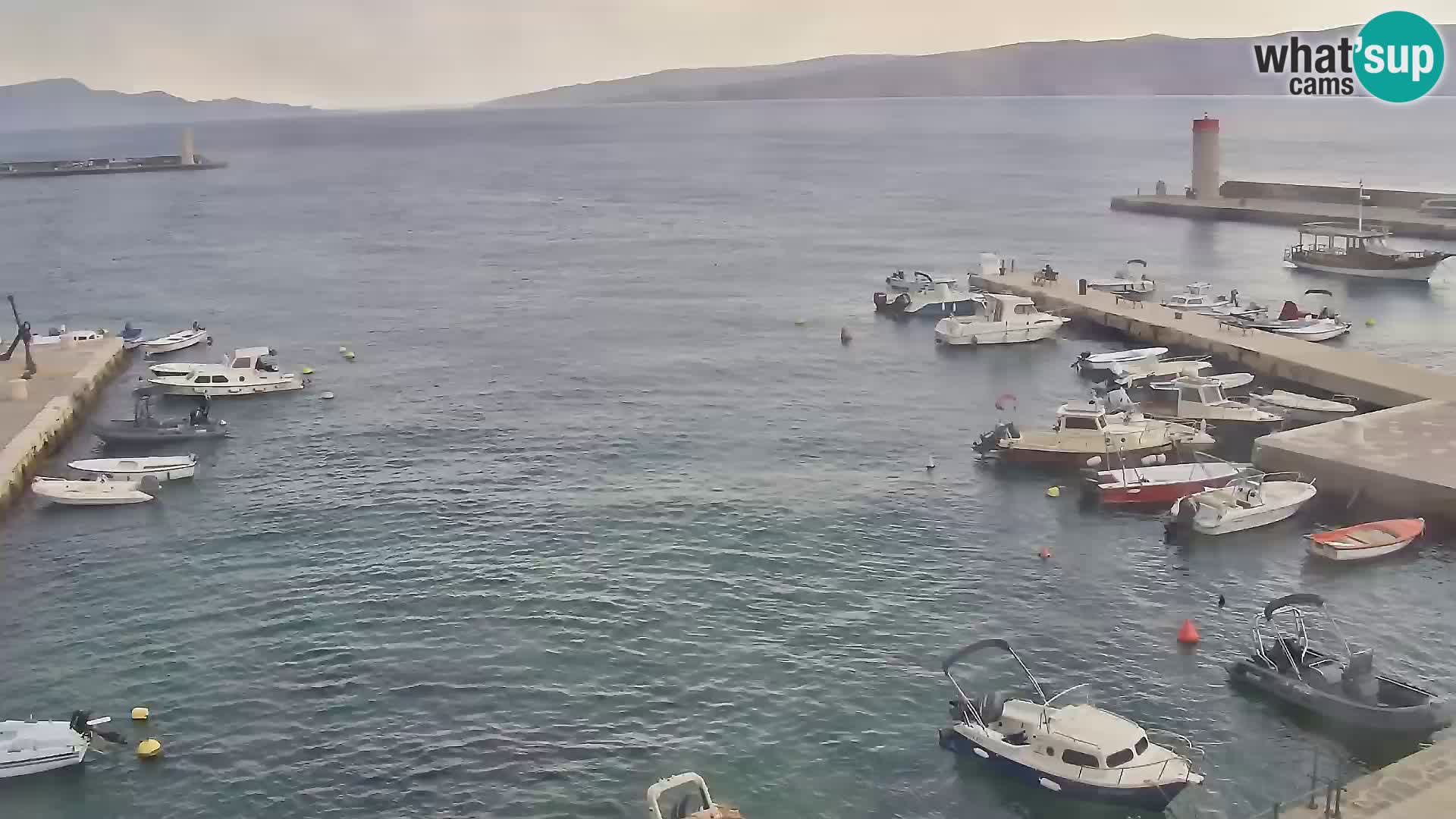 Webcam Senj – Panoramablick auf die Riva Senj