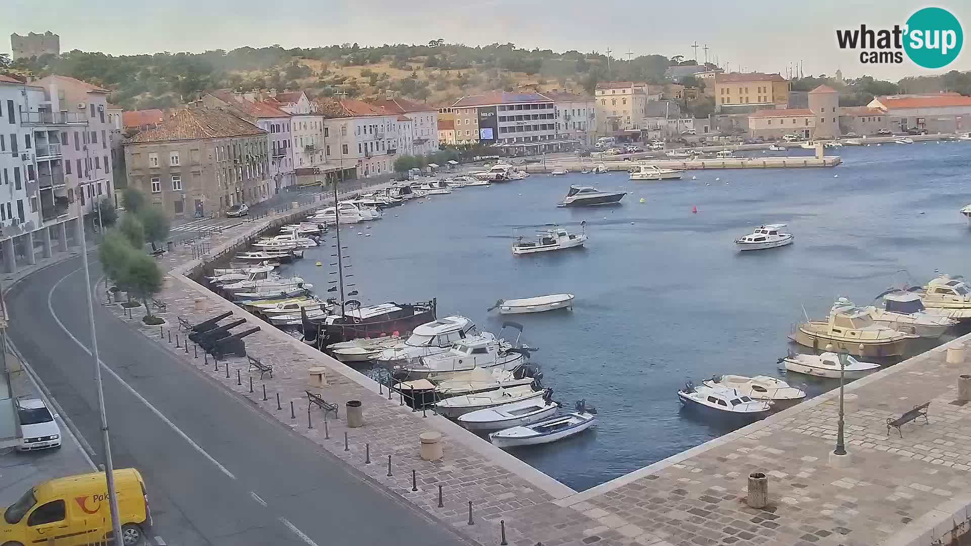 Livecam Senj – Vue panoramique de Senj riva