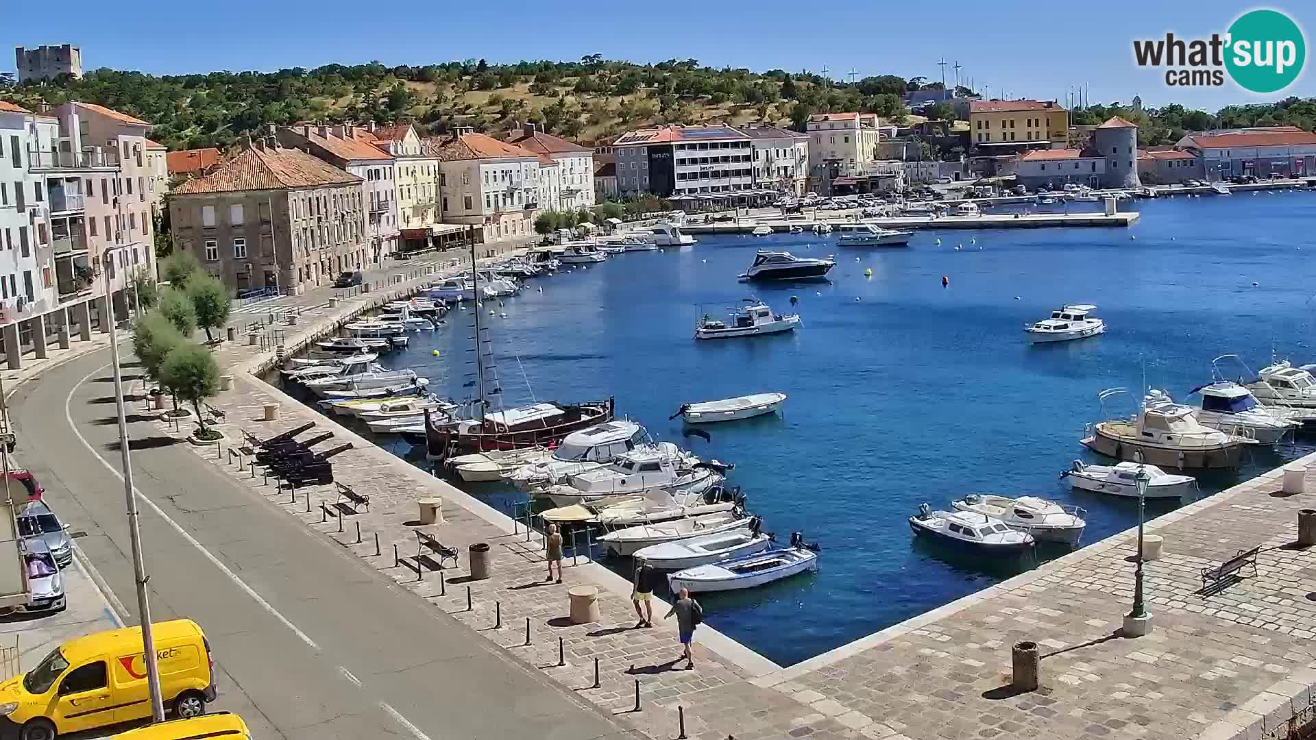 Livecam Senj – Vue panoramique de Senj riva