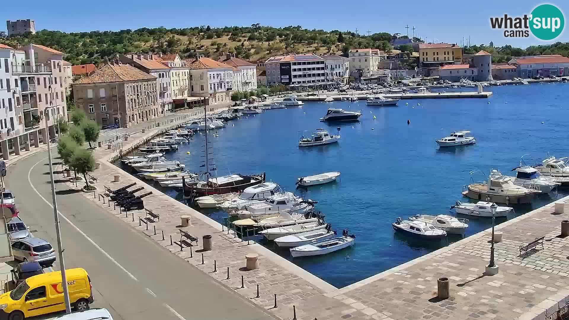 Webcam Senj – Panoramablick auf die Riva Senj