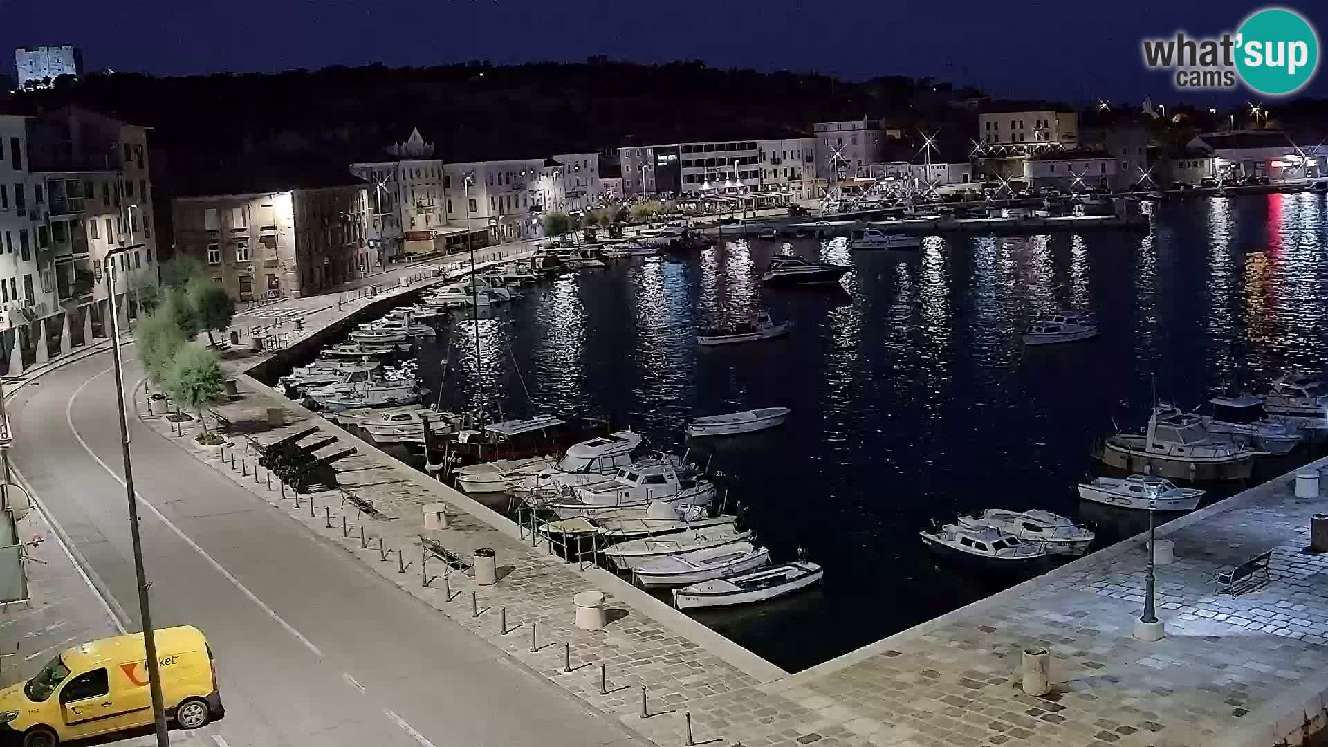 Webcam Senj – Panoramablick auf die Riva Senj