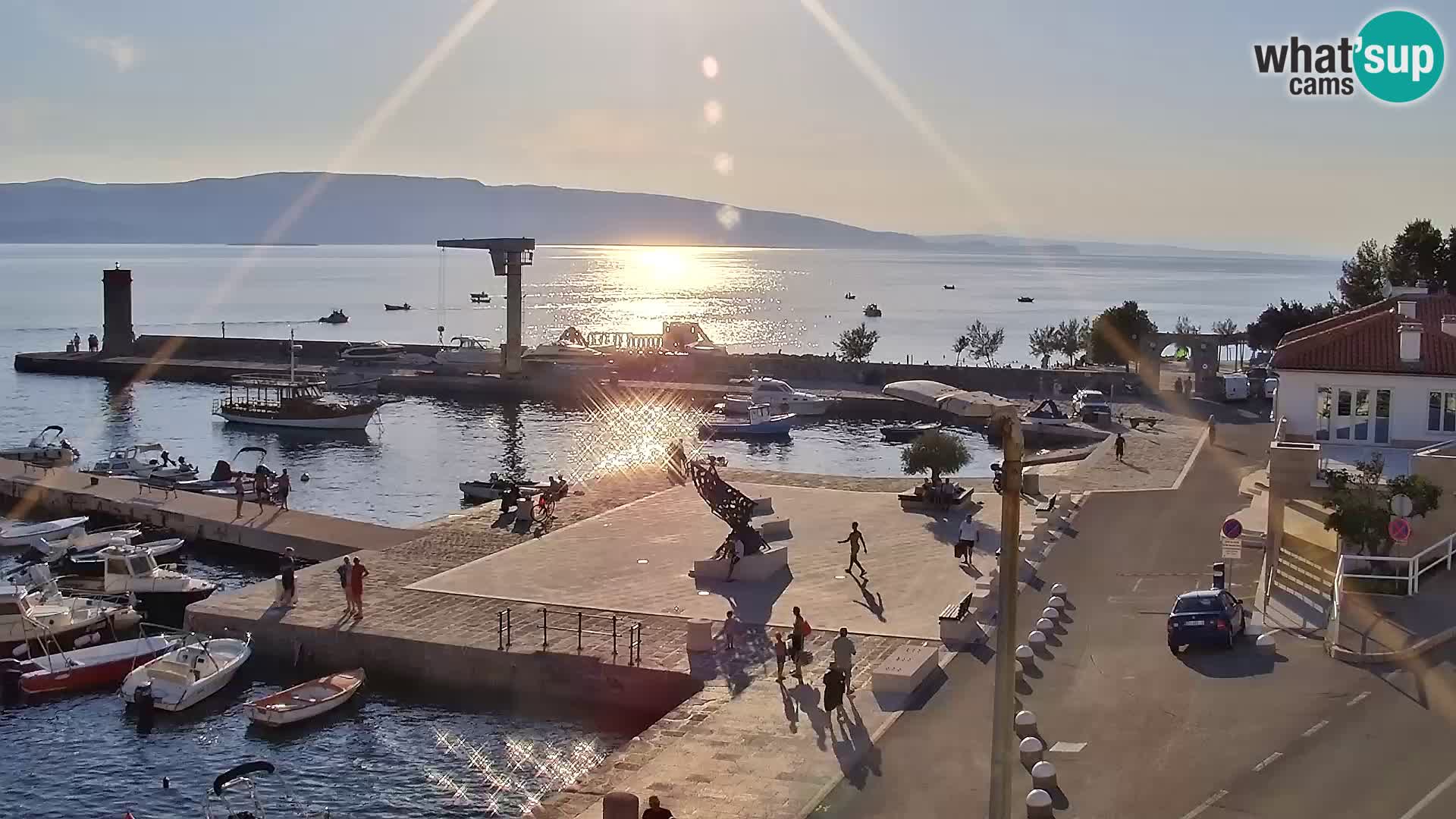 Webcam Segna – Panorama dell’lungomare di Senj