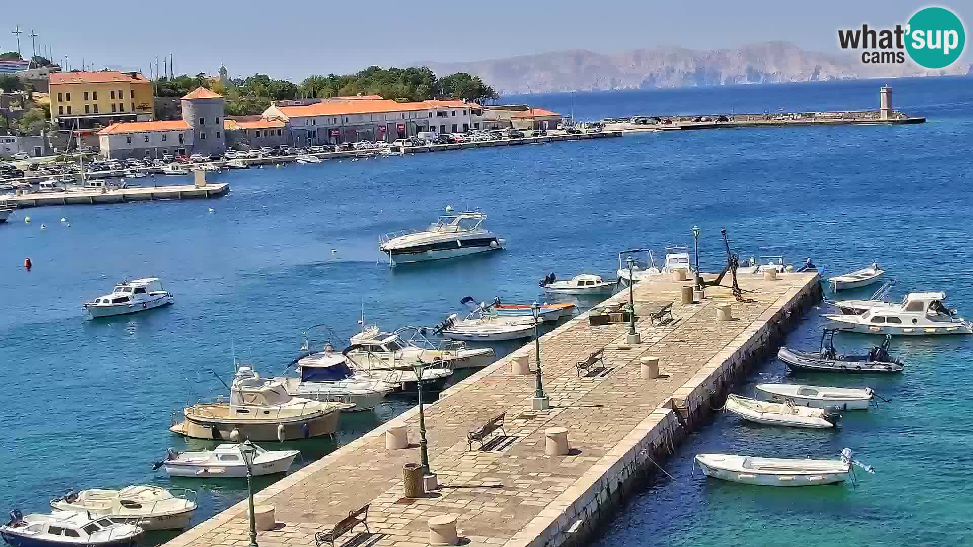 Kamera u živo Senj – Panoramski pogled na senjsku rivu