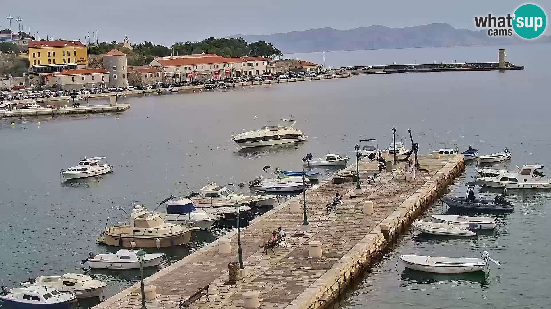 Senj camera en vivo – Vista panorámica de Senj riva