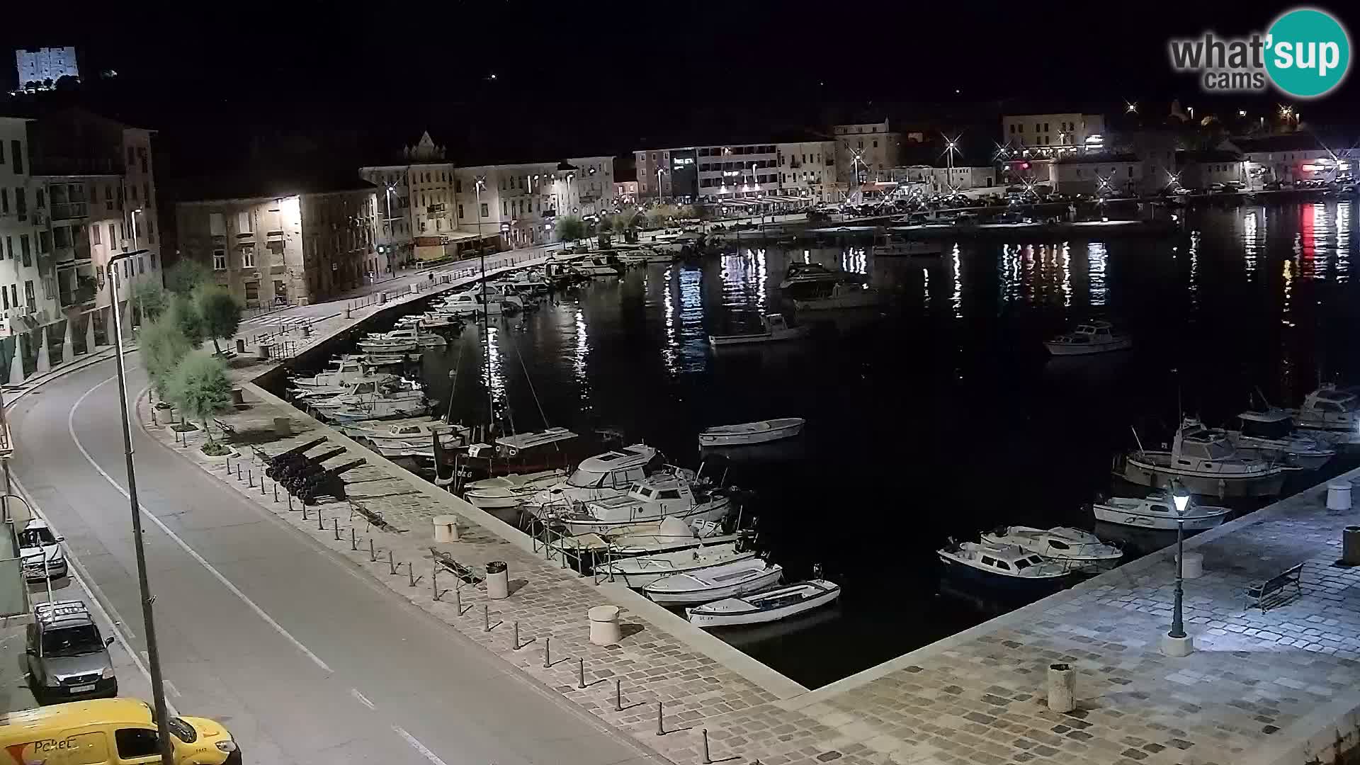 Webcam Senj – Panoramablick auf die Riva Senj