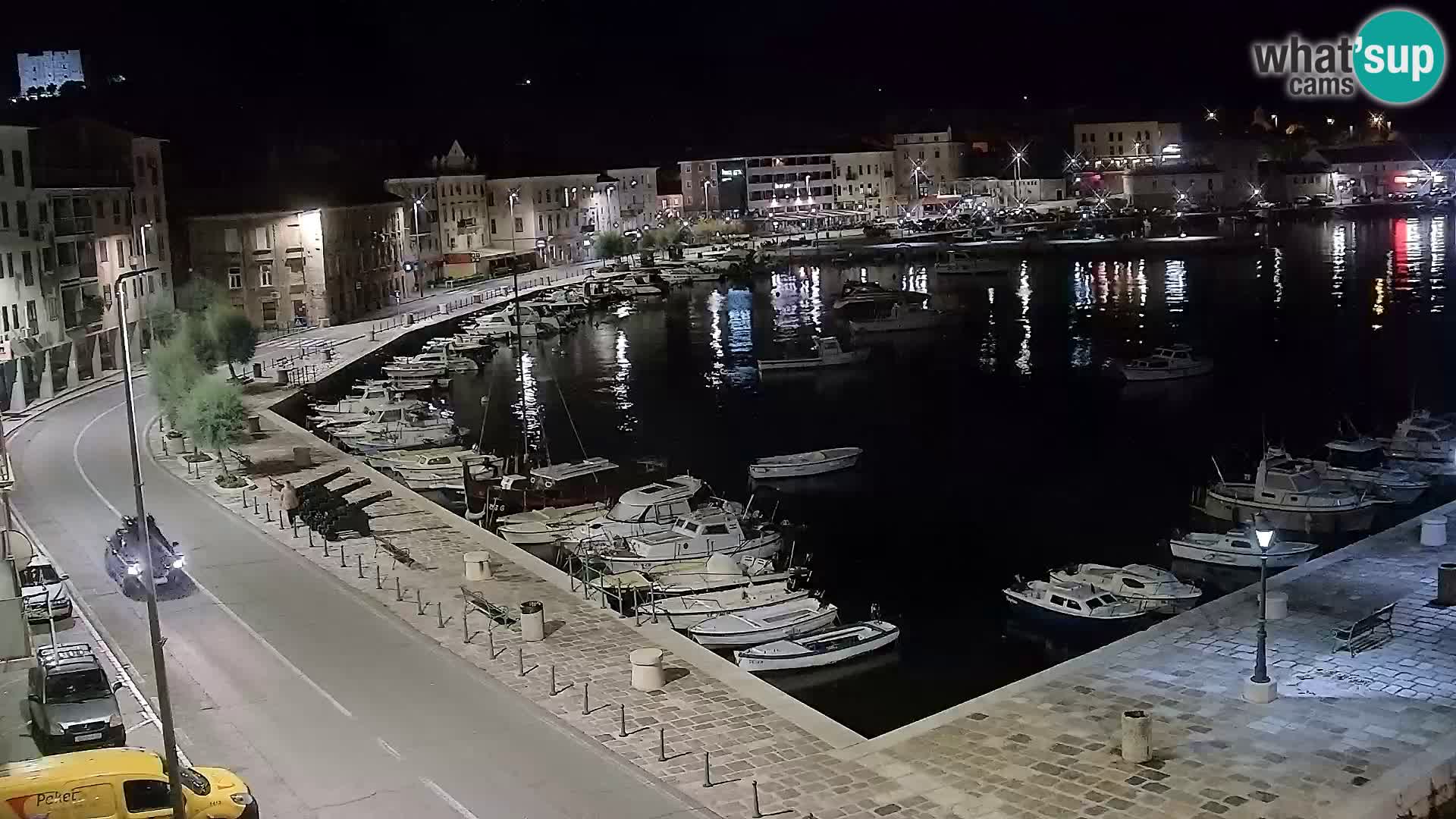Livecam Senj – Vue panoramique de Senj riva