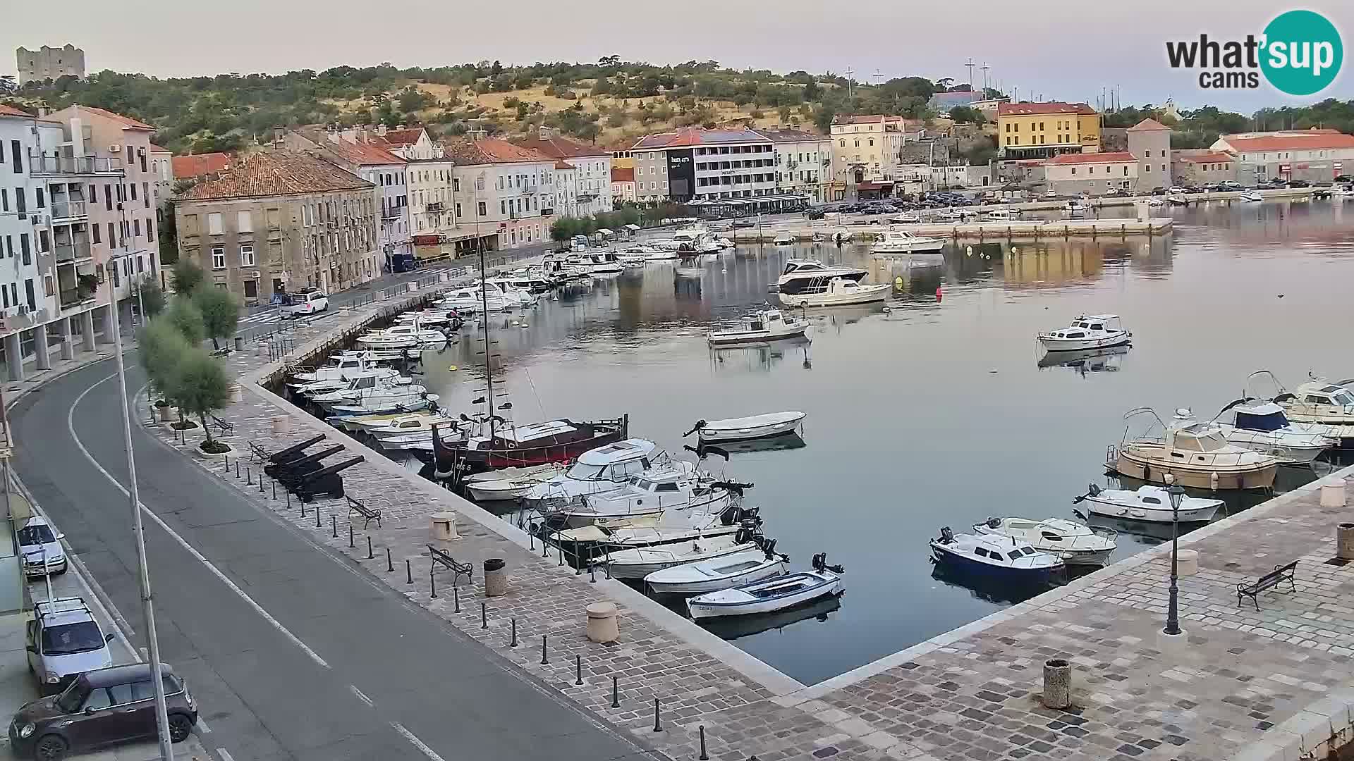 Kamera u živo Senj – Panoramski pogled na senjsku rivu