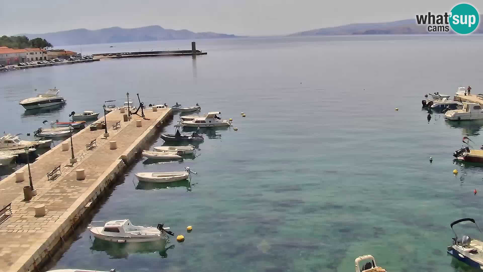 Livecam Senj – Vue panoramique de Senj riva