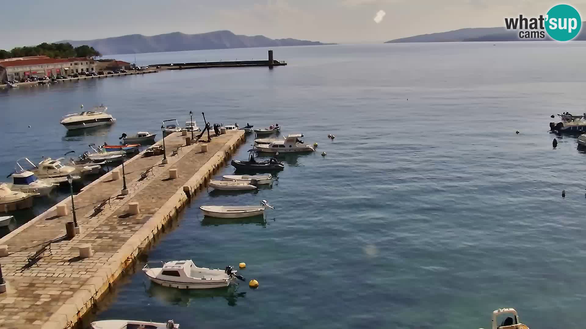 Kamera u živo Senj – Panoramski pogled na senjsku rivu