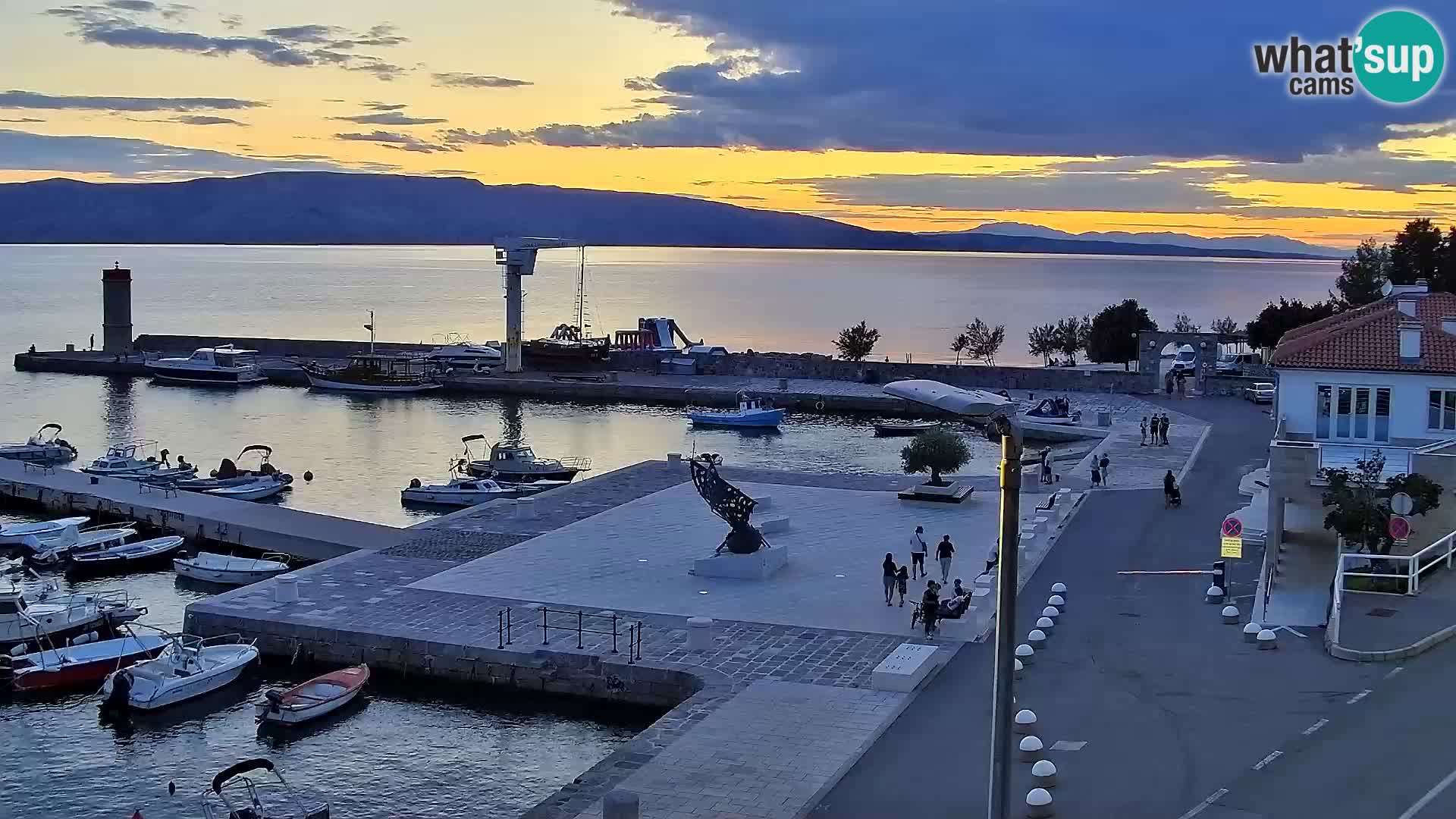 Senj Spletna kamera – pogled na obalo Senja