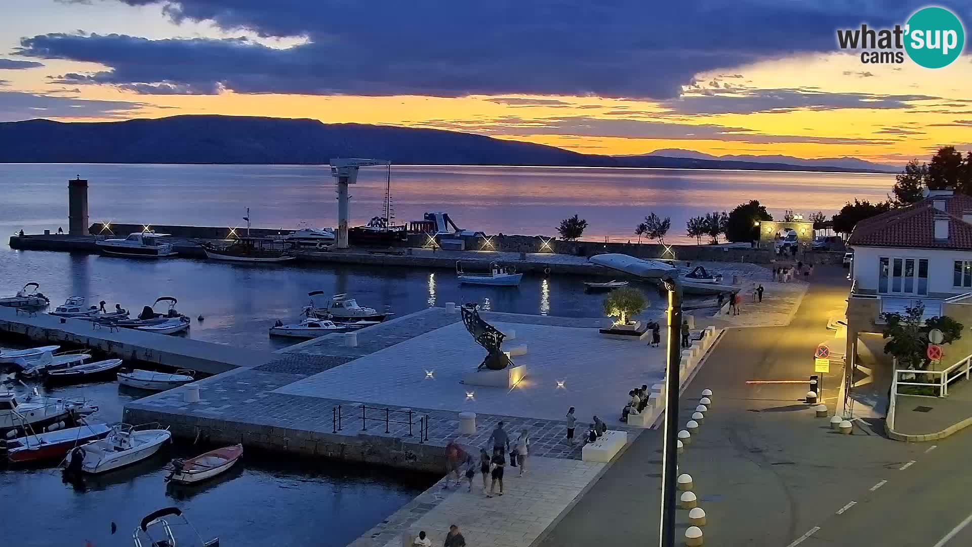 Webcam Segna – Panorama dell’lungomare di Senj