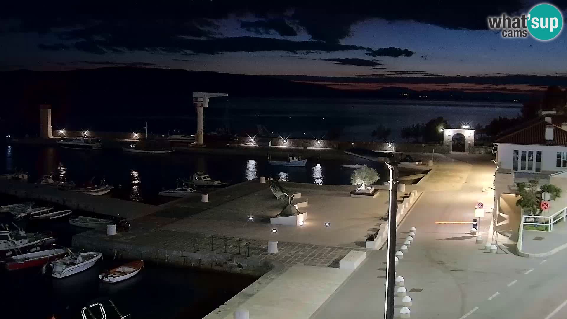 Senj camera en vivo – Vista panorámica de Senj riva