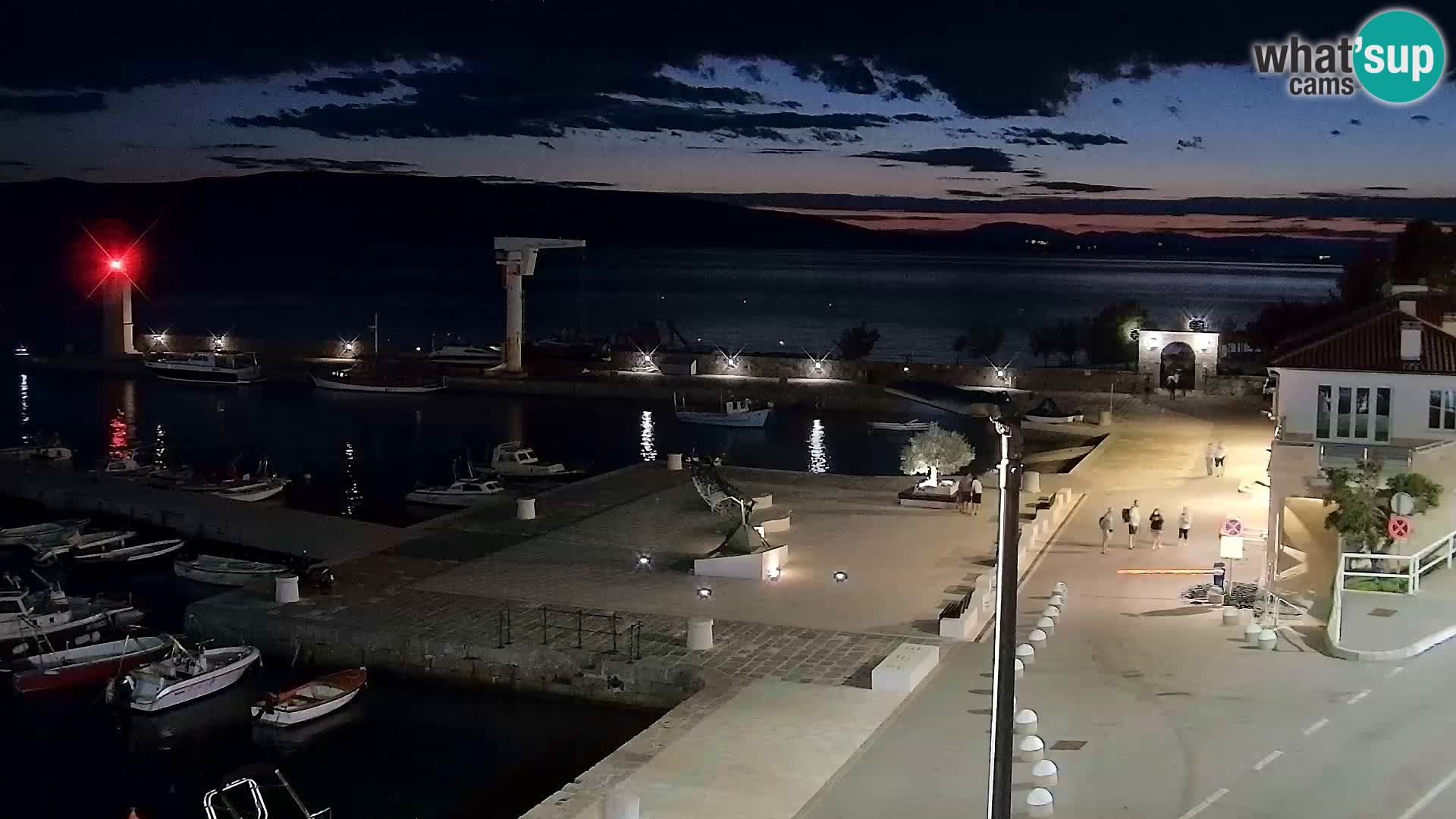 Senj camera en vivo – Vista panorámica de Senj riva