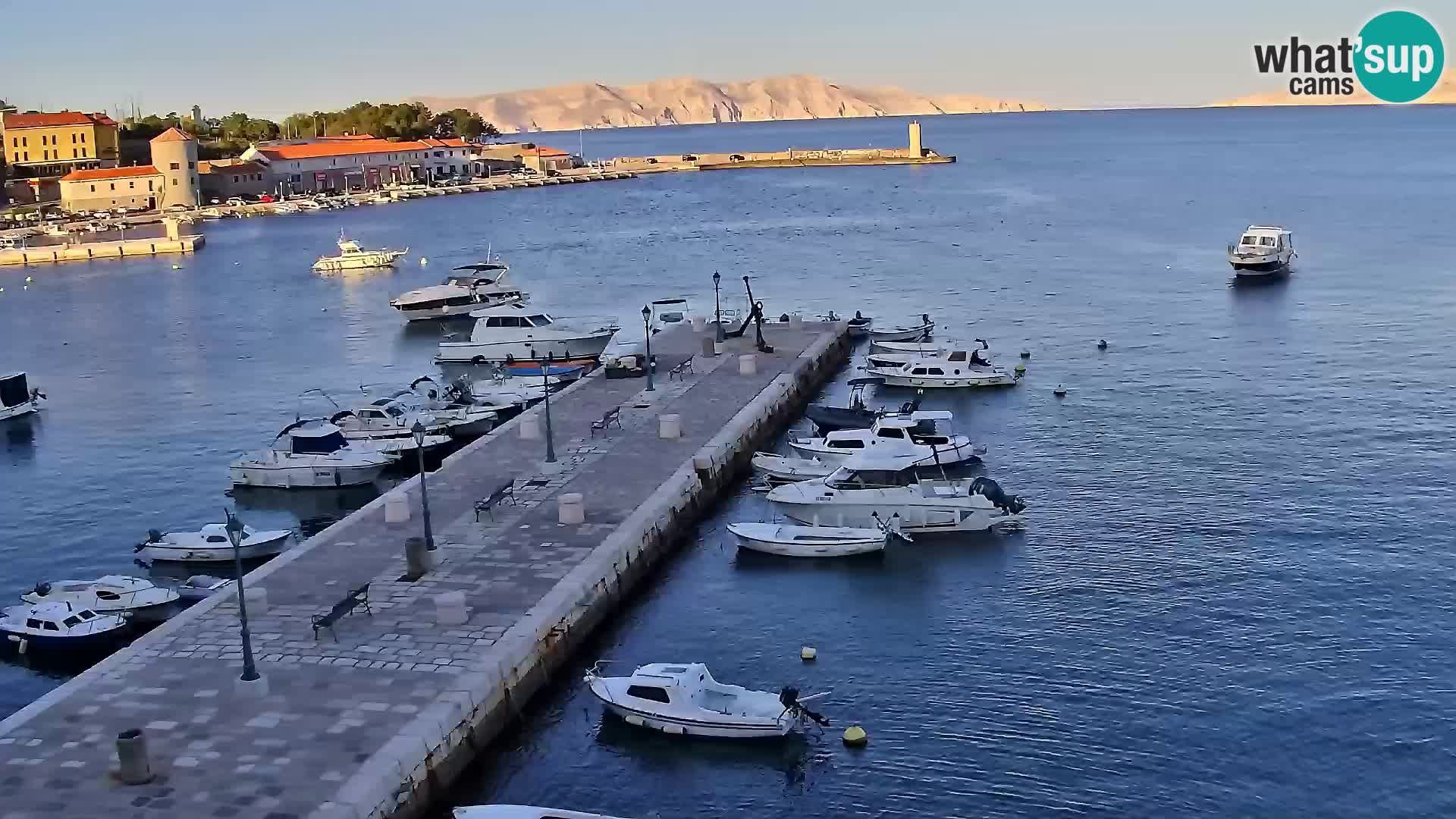 Kamera u živo Senj – Panoramski pogled na senjsku rivu