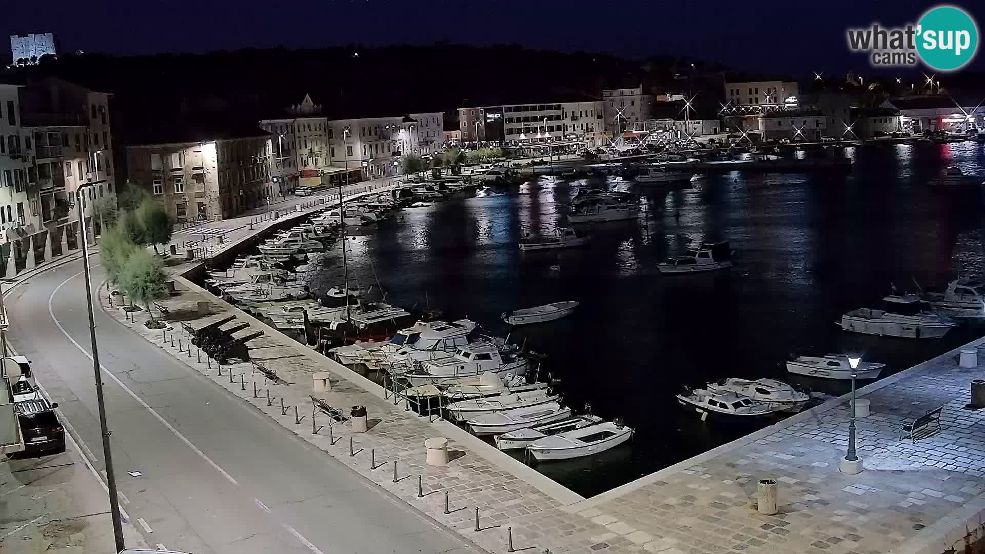 Webcam Senj – Panoramablick auf die Riva Senj