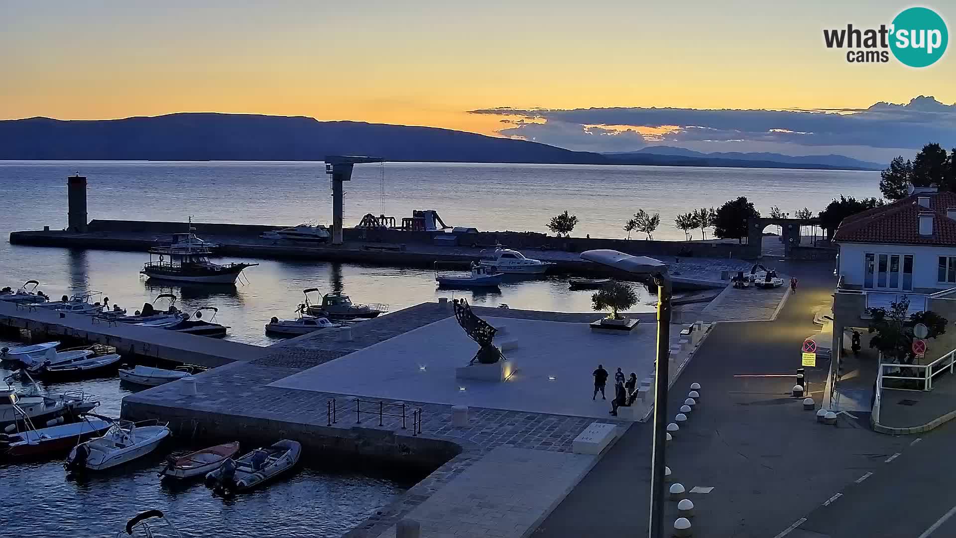 Senj camera en vivo – Vista panorámica de Senj riva