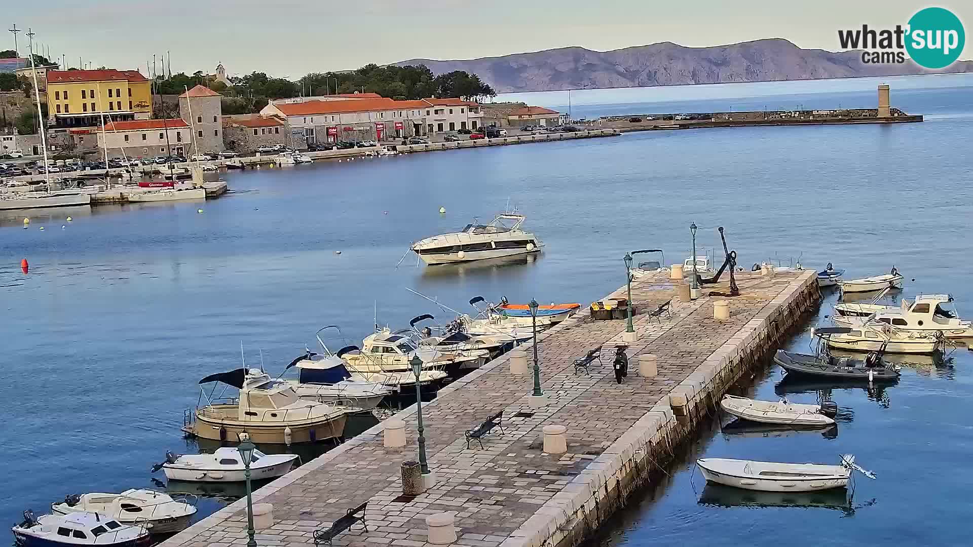 Livecam Senj – Vue panoramique de Senj riva