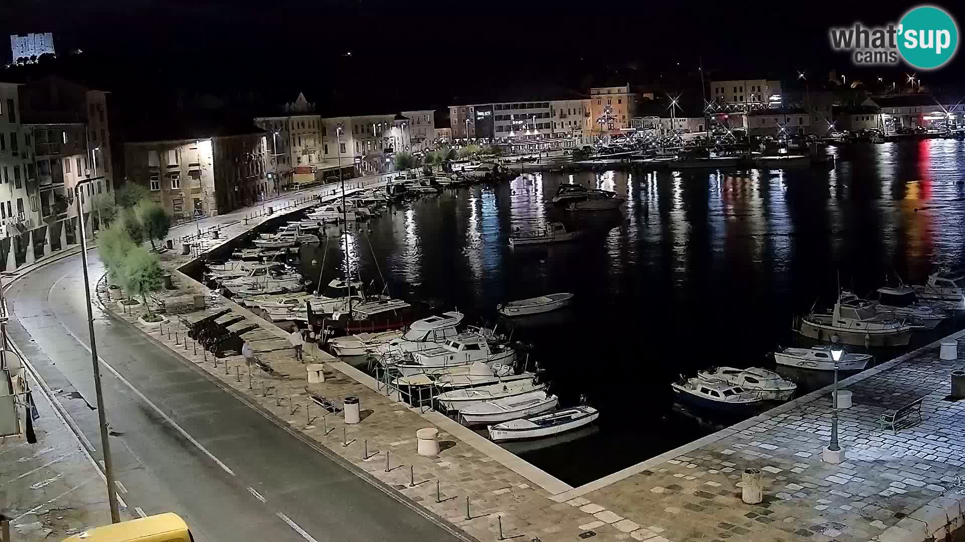 Webcam Senj – Panoramablick auf die Riva Senj