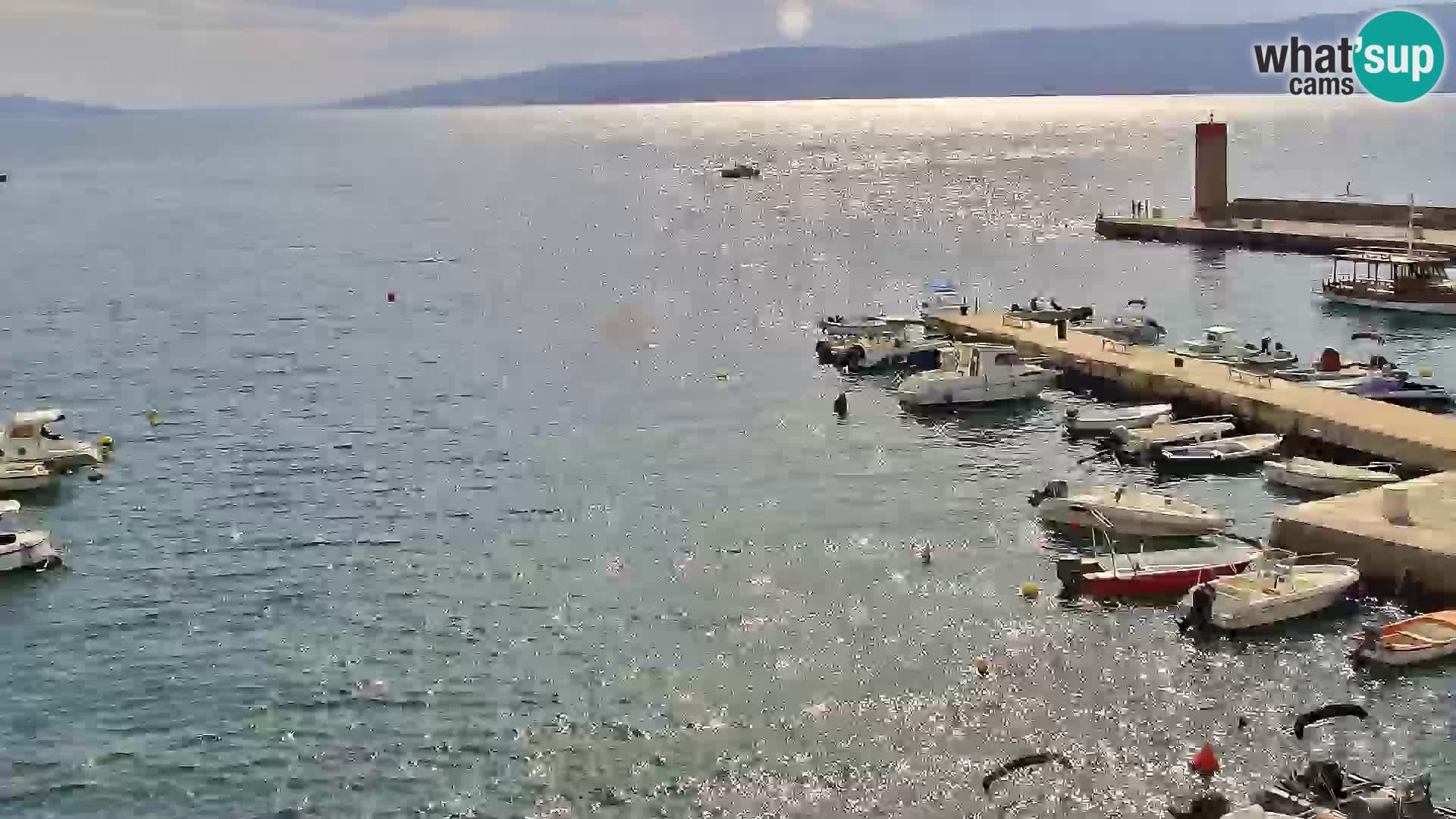 Livecam Senj – Vue panoramique de Senj riva