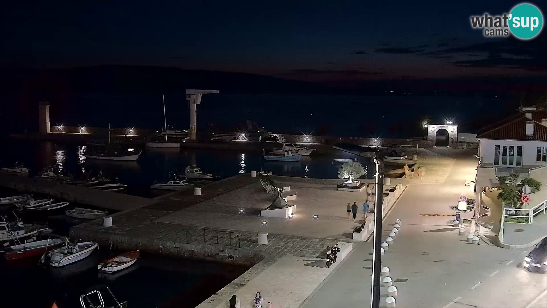 Senj camera en vivo – Vista panorámica de Senj riva