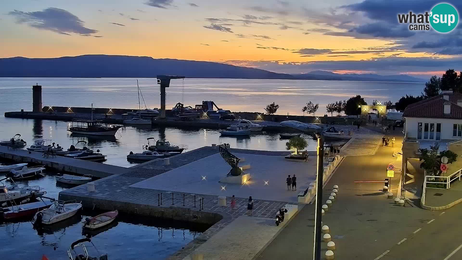 Senj camera en vivo – Vista panorámica de Senj riva