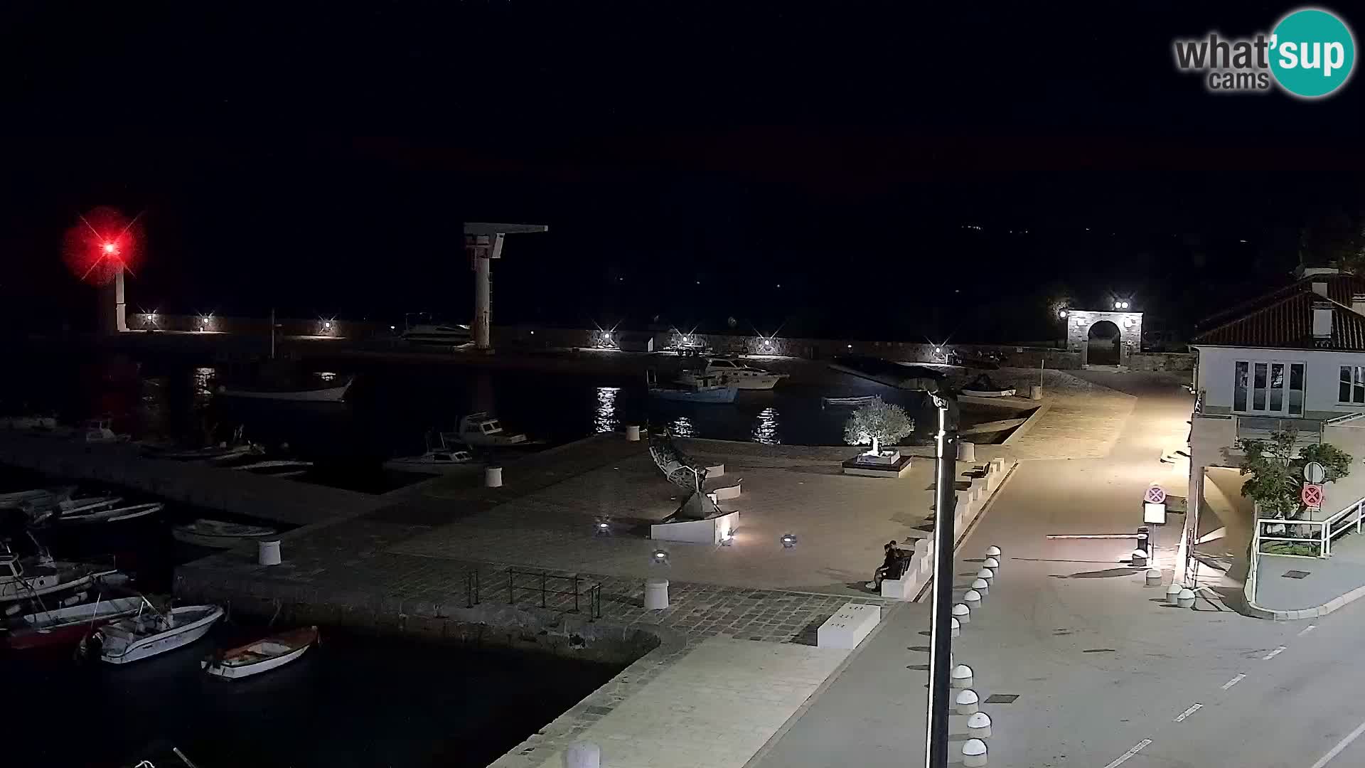 Kamera u živo Senj – Panoramski pogled na senjsku rivu