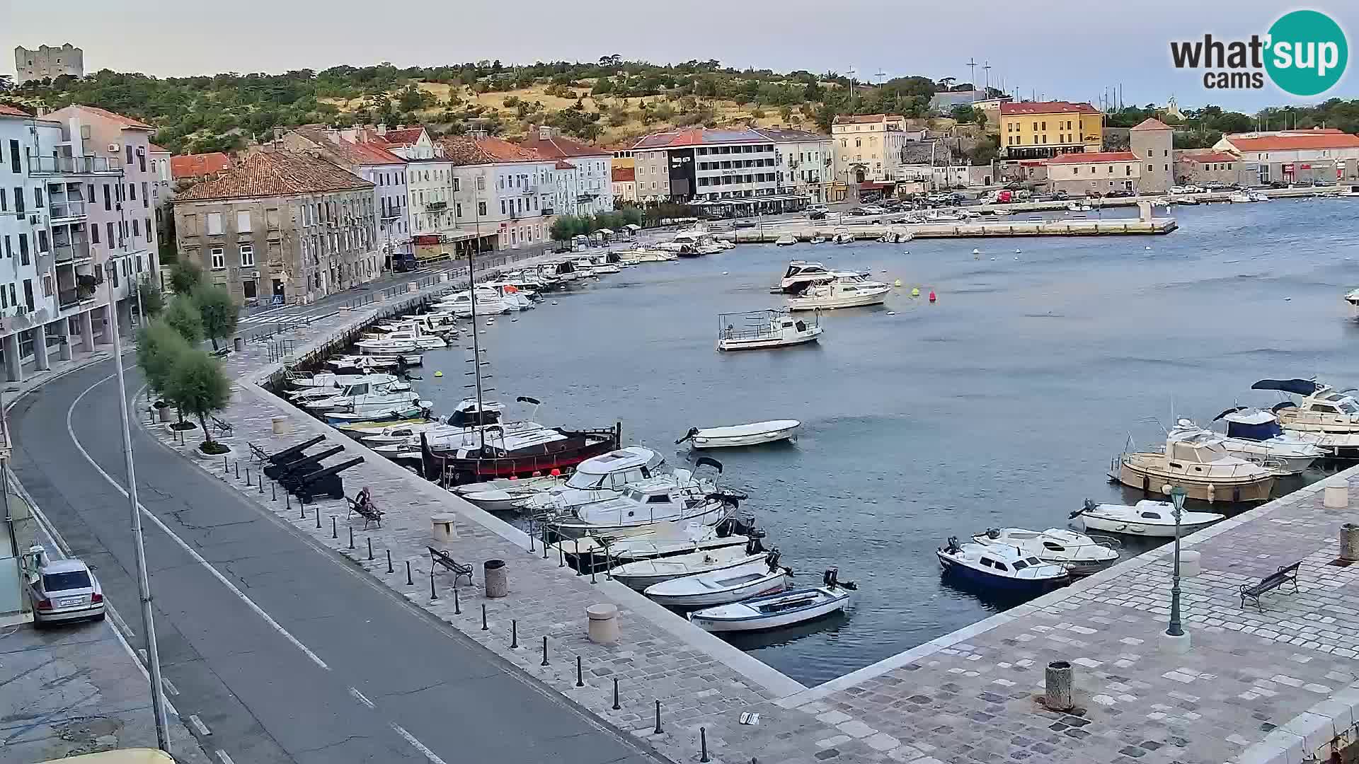 Webcam Senj – Panoramablick auf die Riva Senj