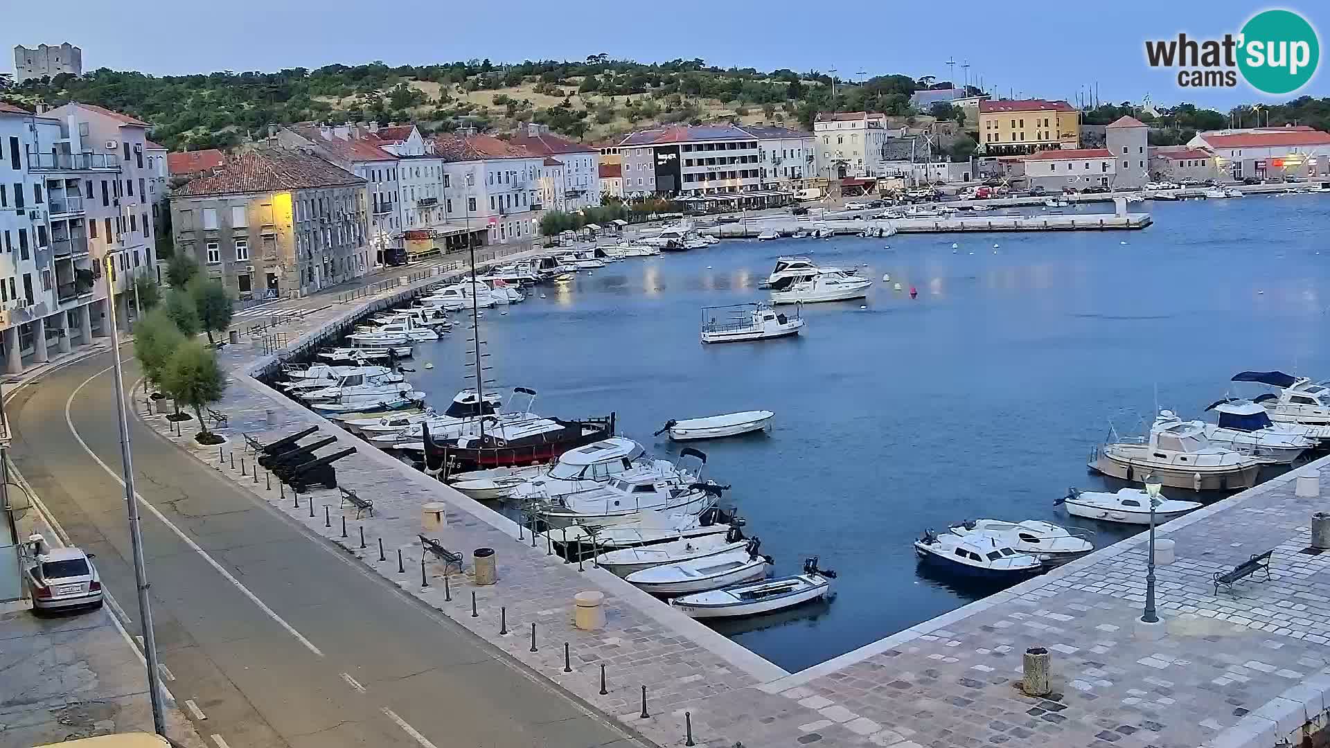 Kamera u živo Senj – Panoramski pogled na senjsku rivu