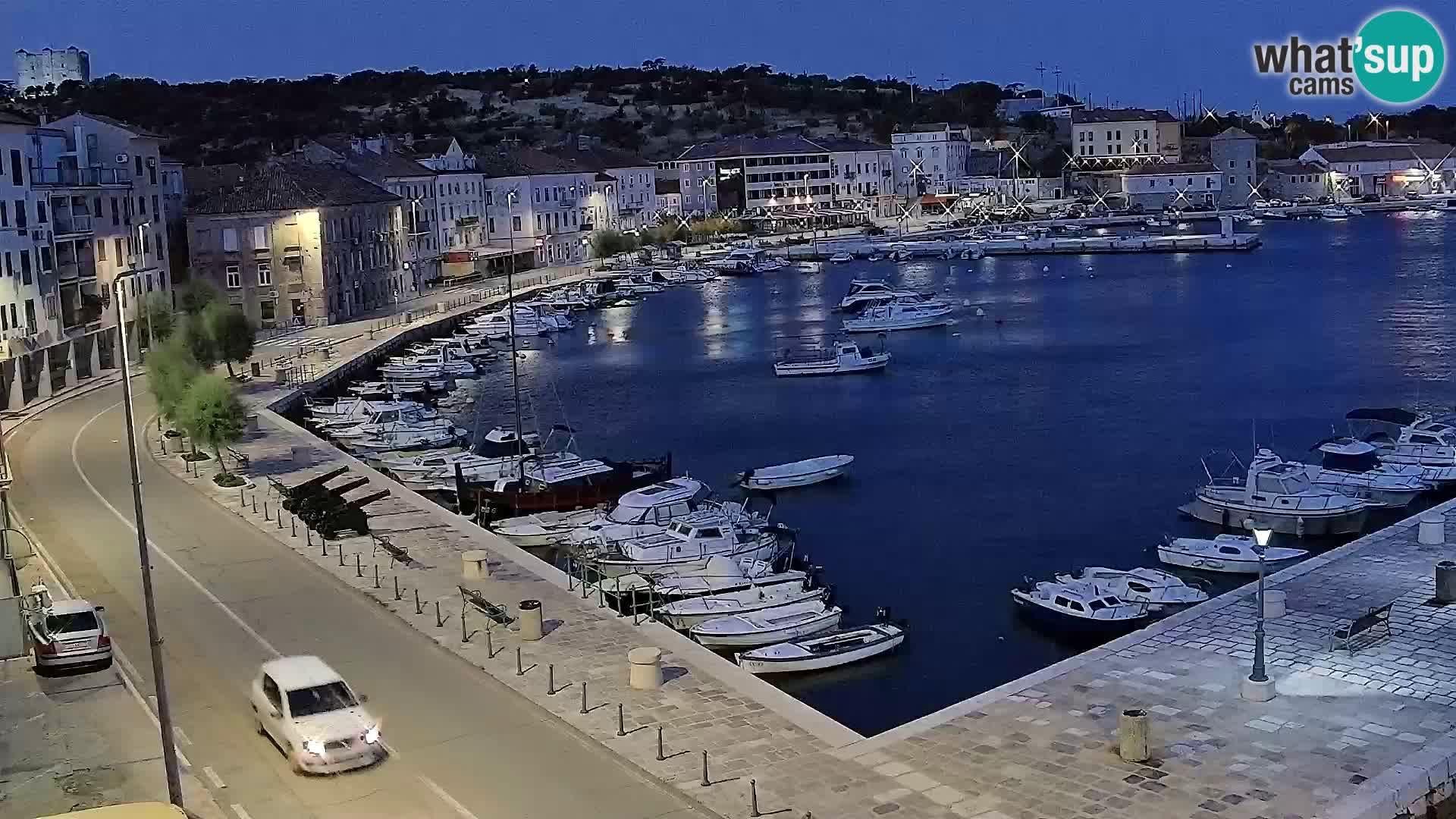 Webcam Senj – Panoramablick auf die Riva Senj