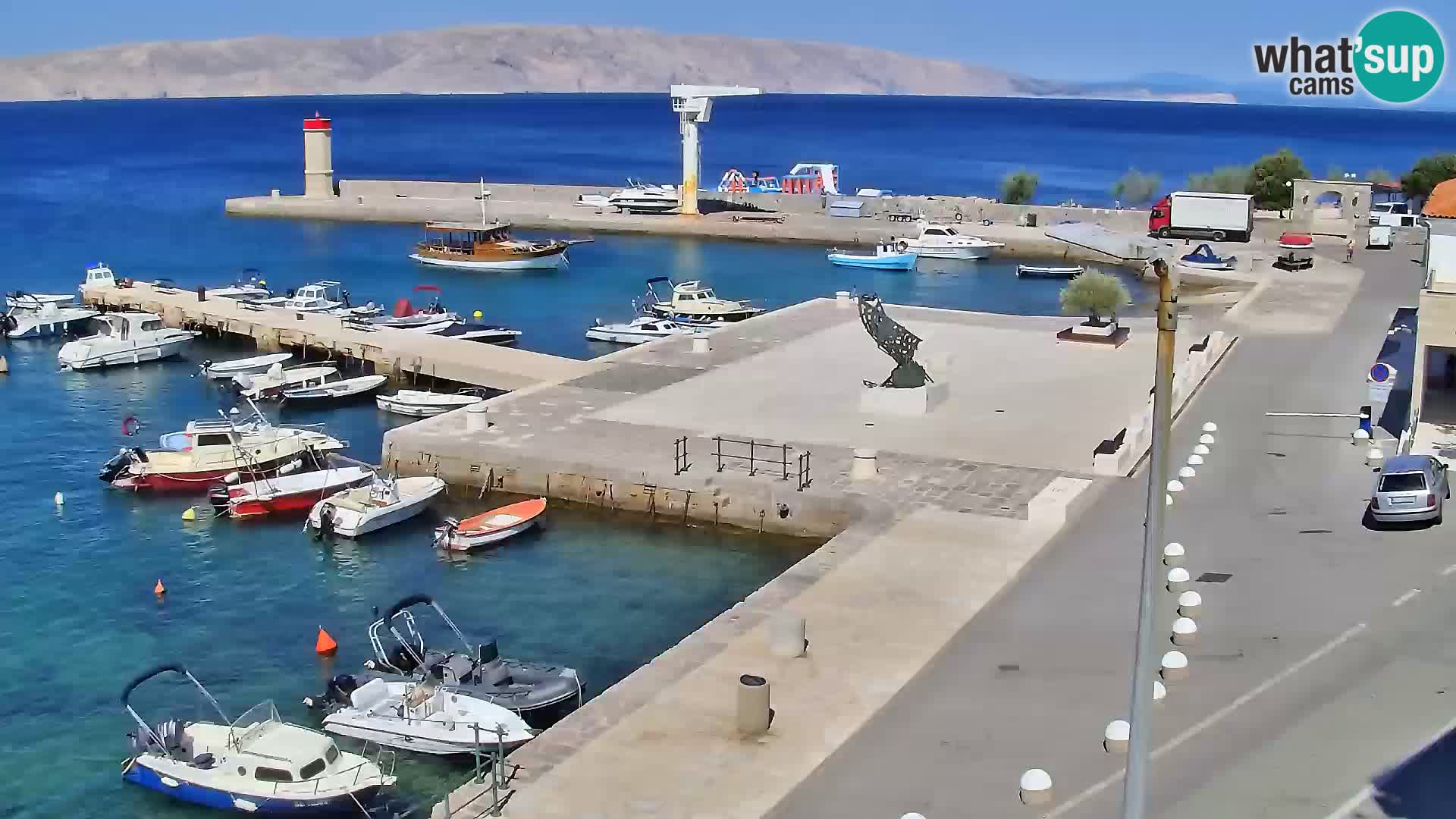 Kamera u živo Senj – Panoramski pogled na senjsku rivu