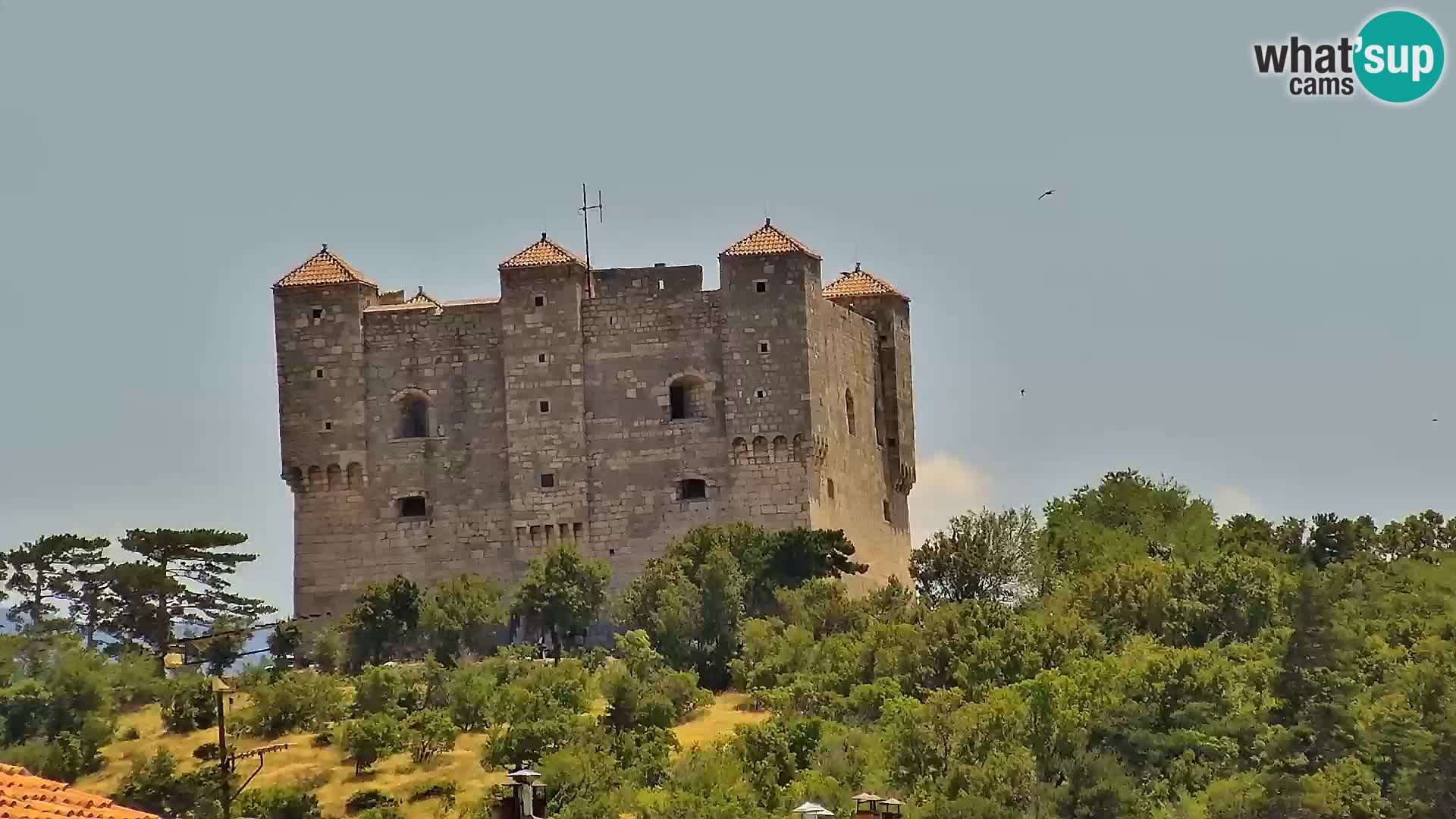 Livecam Senj – Vue panoramique de Senj riva