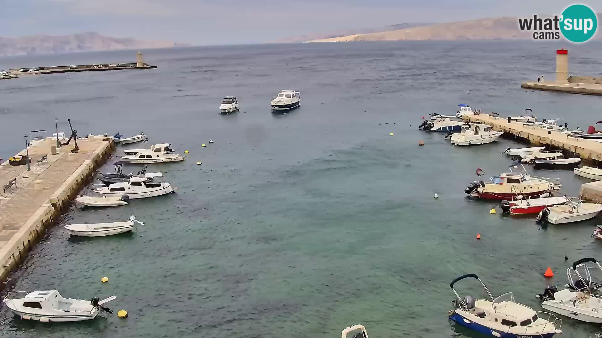 Livecam Senj – Vue panoramique de Senj riva