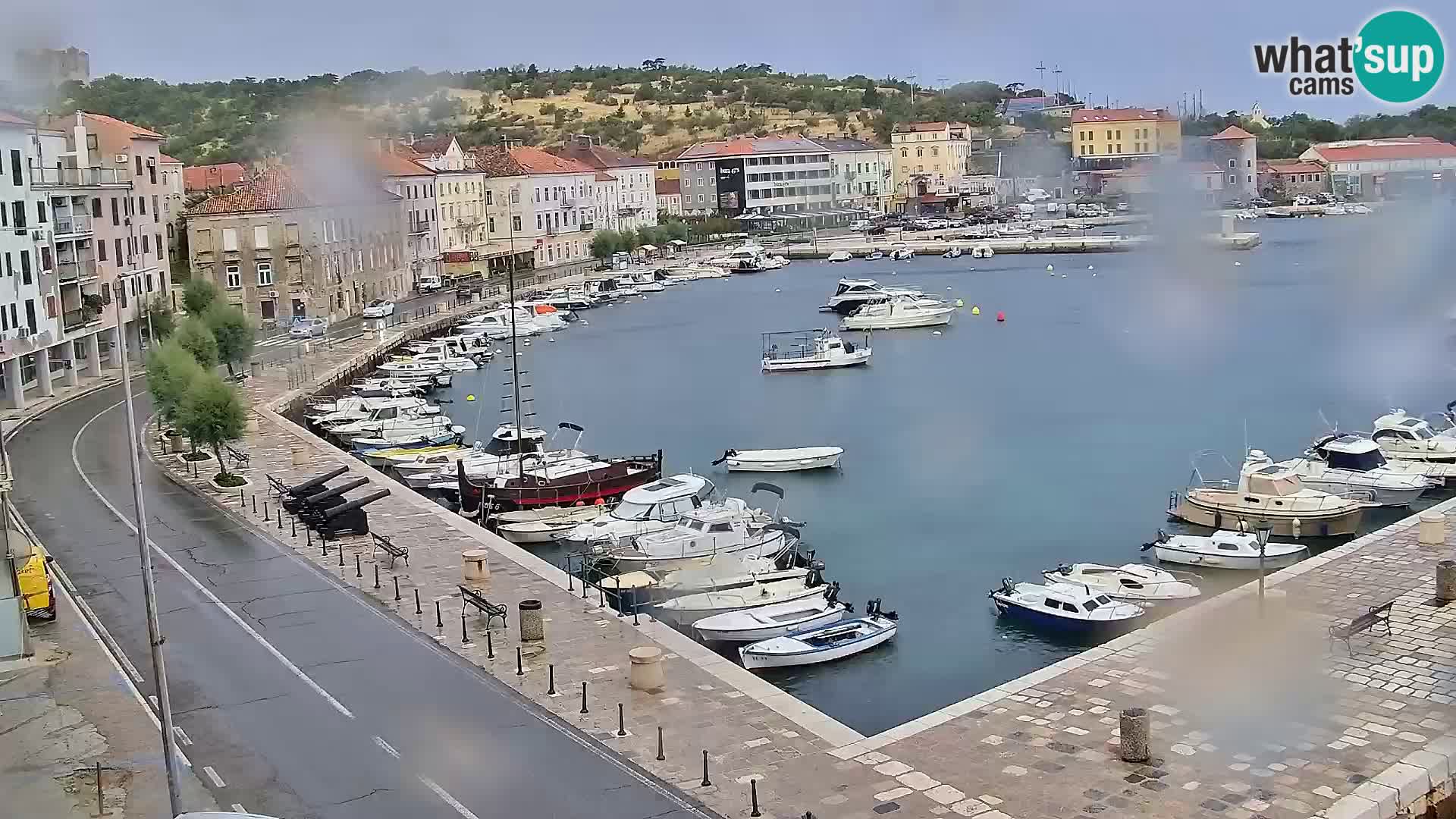 Livecam Senj – Vue panoramique de Senj riva
