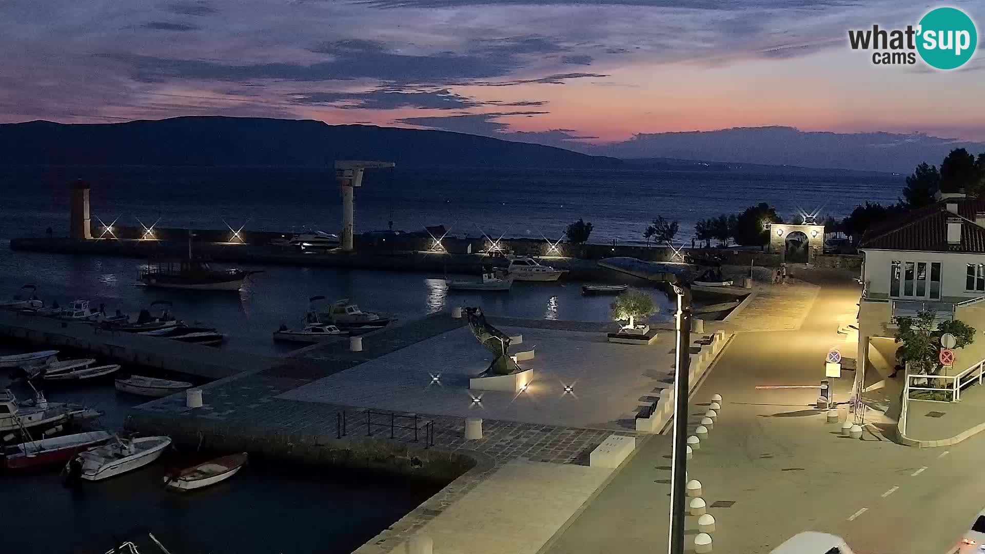 Senj camera en vivo – Vista panorámica de Senj riva