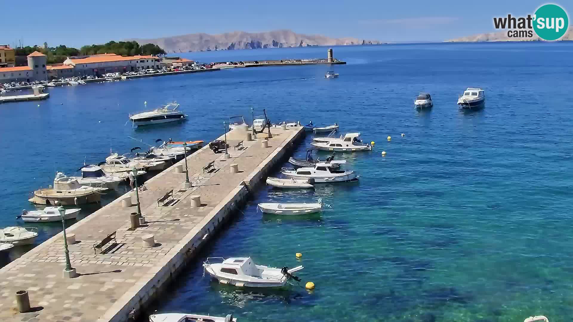 Webcam Segna – Panorama dell’lungomare di Senj