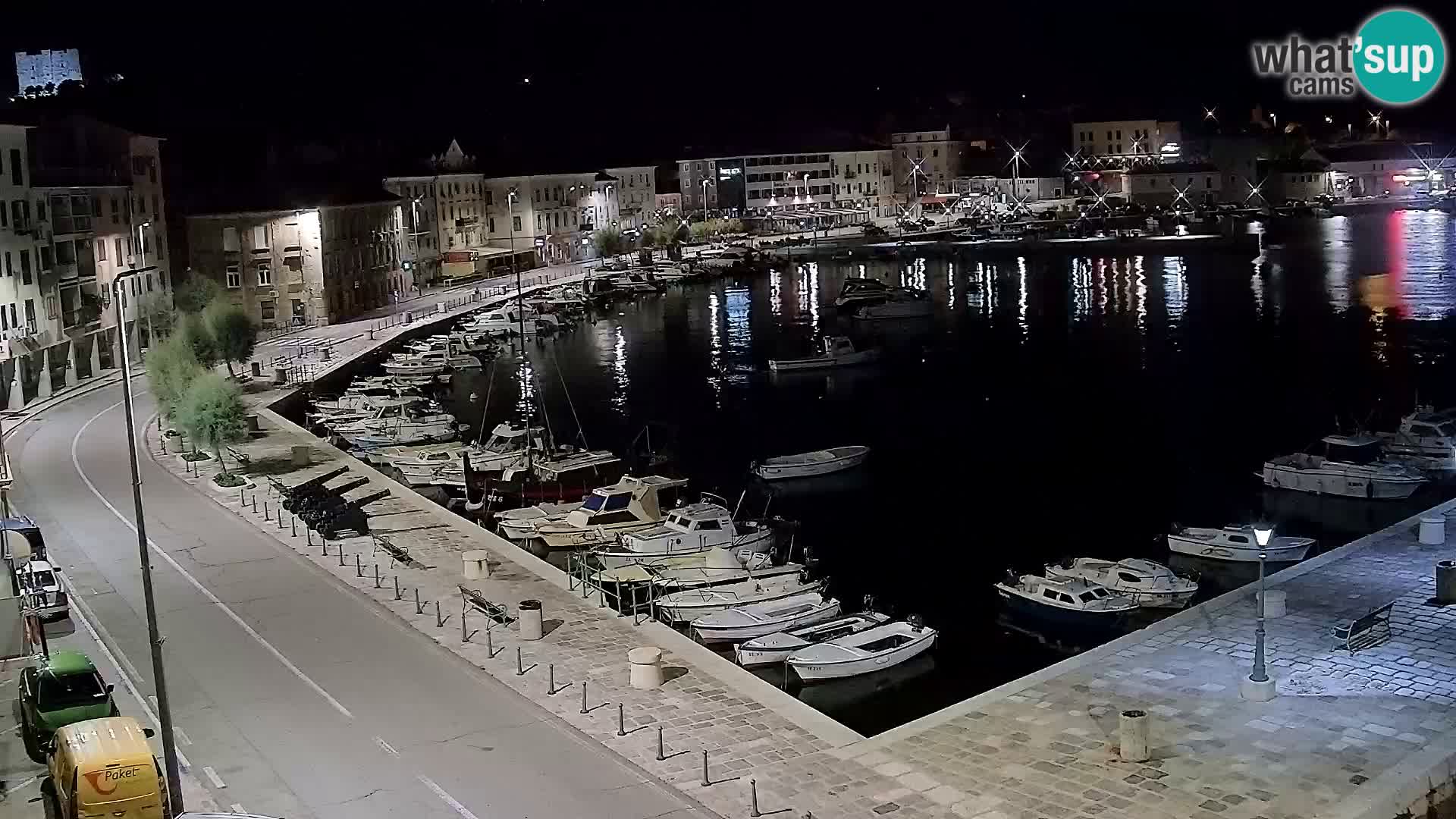 Webcam Senj – Panoramablick auf die Riva Senj