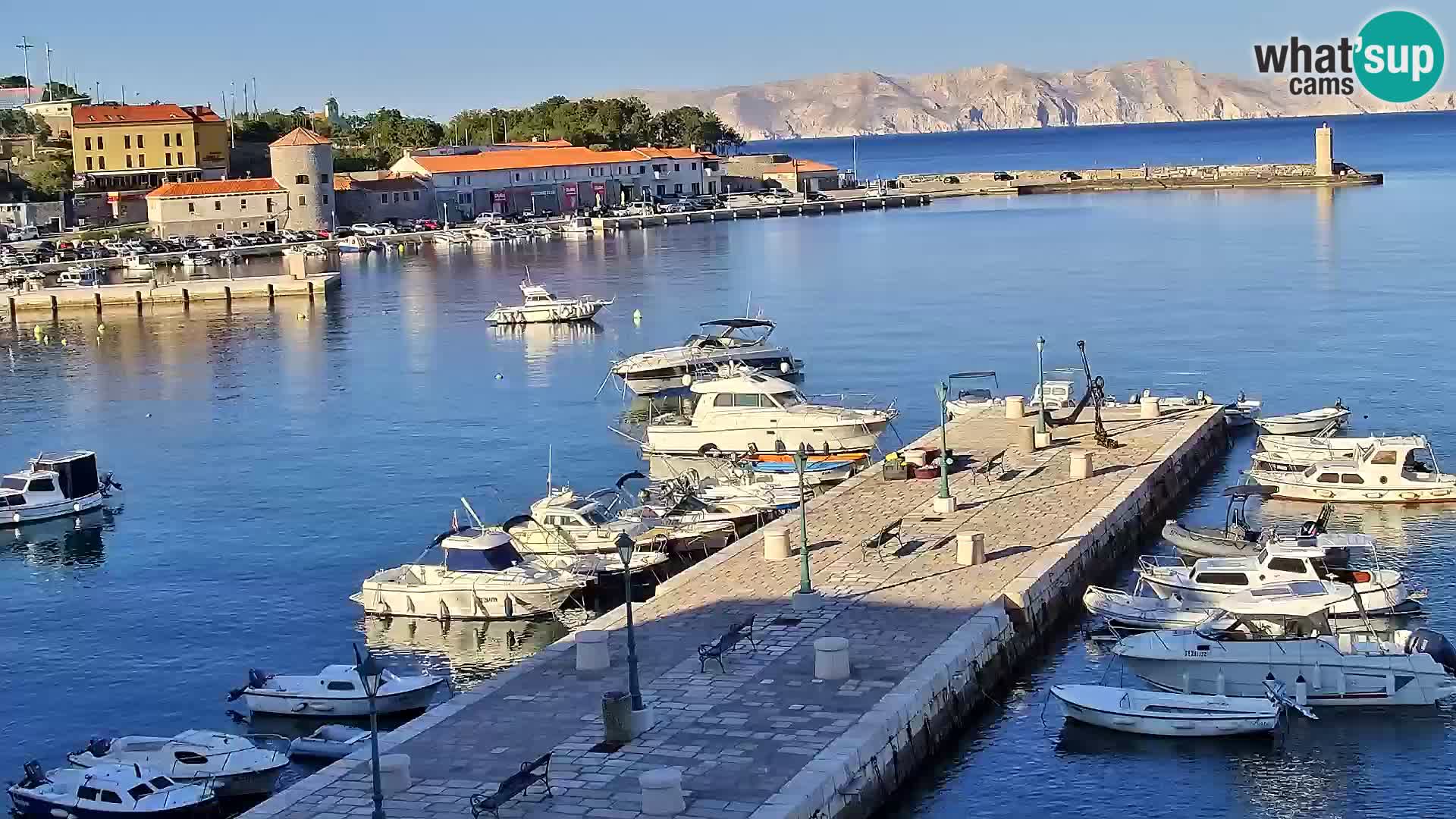 Senj camera en vivo – Vista panorámica de Senj riva